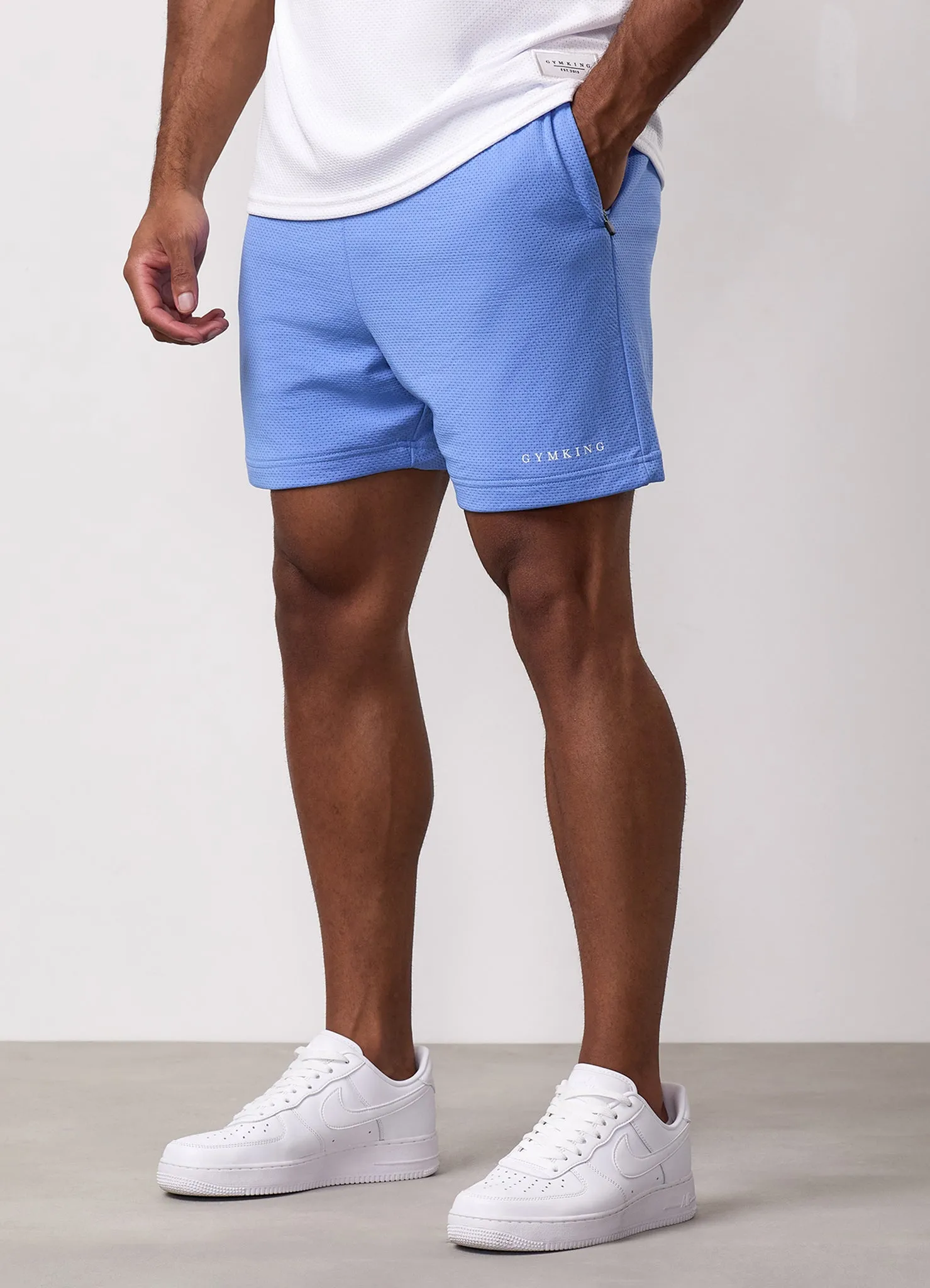 Gym King Brooklyn Mesh Short - Provence Blue sold by The Gym King