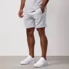 Gym King Contrast Panel Short - Light Grey/Sky Blue sold by The Gym King