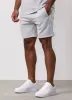 Gym King Contrast Panel Short - Light Grey/Sky Blue sold by The Gym King