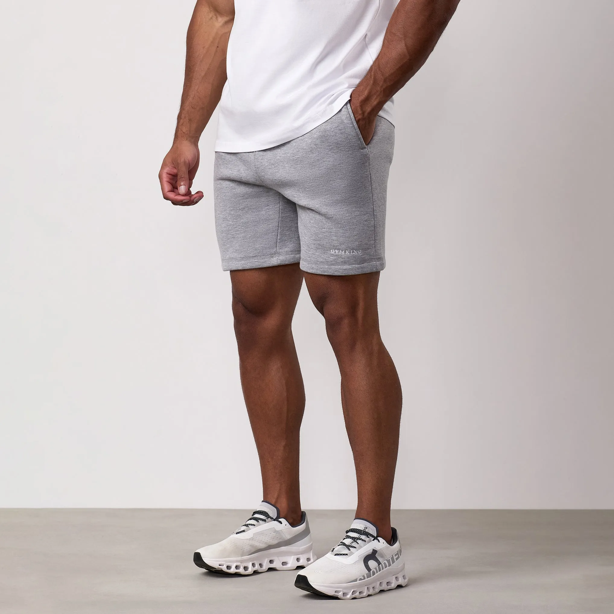 Gym King Fundamental Linear Short - Grey Marl sold by The Gym King product image thumbnail 2