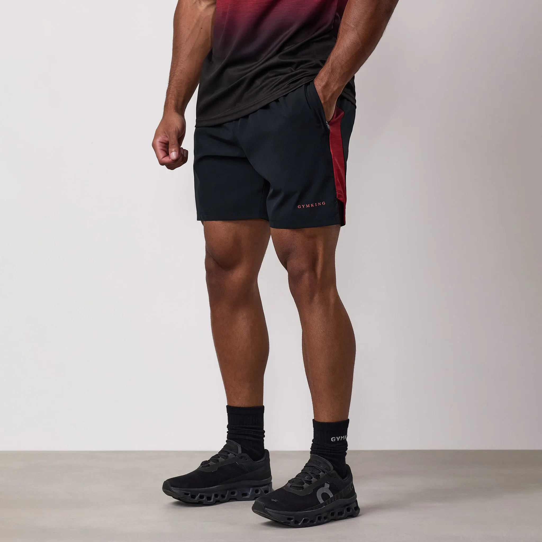 Gym King Ombre Space Dye Short - Salsa/Black sold by The Gym King product image thumbnail 2