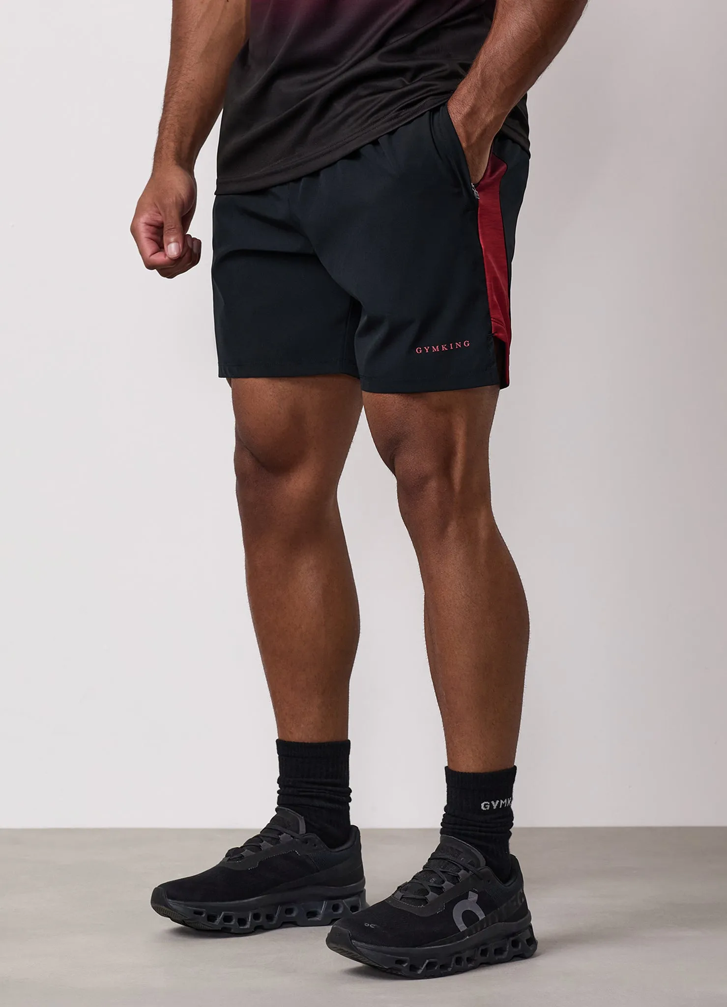 Gym King Ombre Space Dye Short - Salsa/Black sold by The Gym King