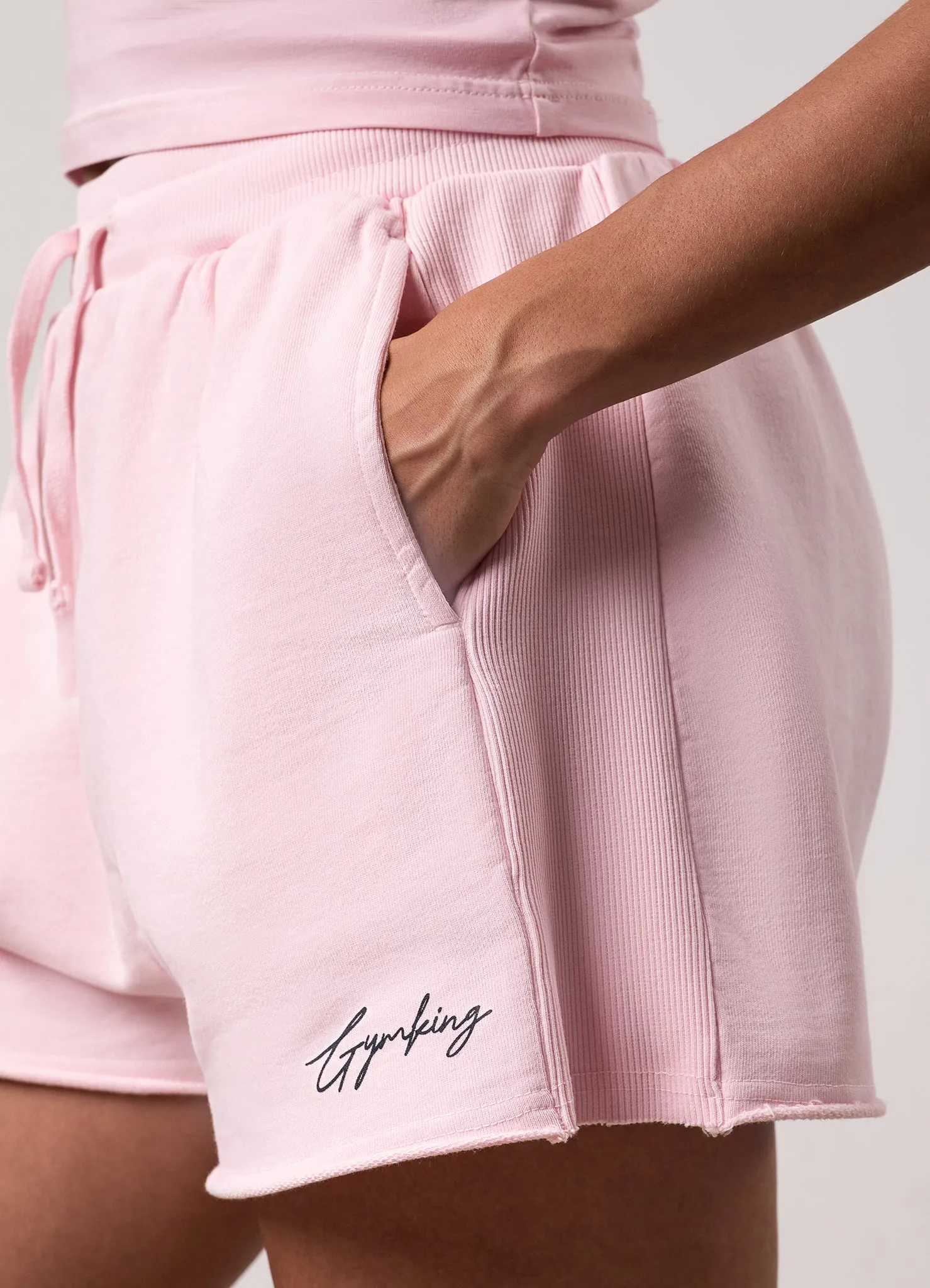 Gym King Washed Reset Short - Pale Mauve sold by The Gym King product image thumbnail 4