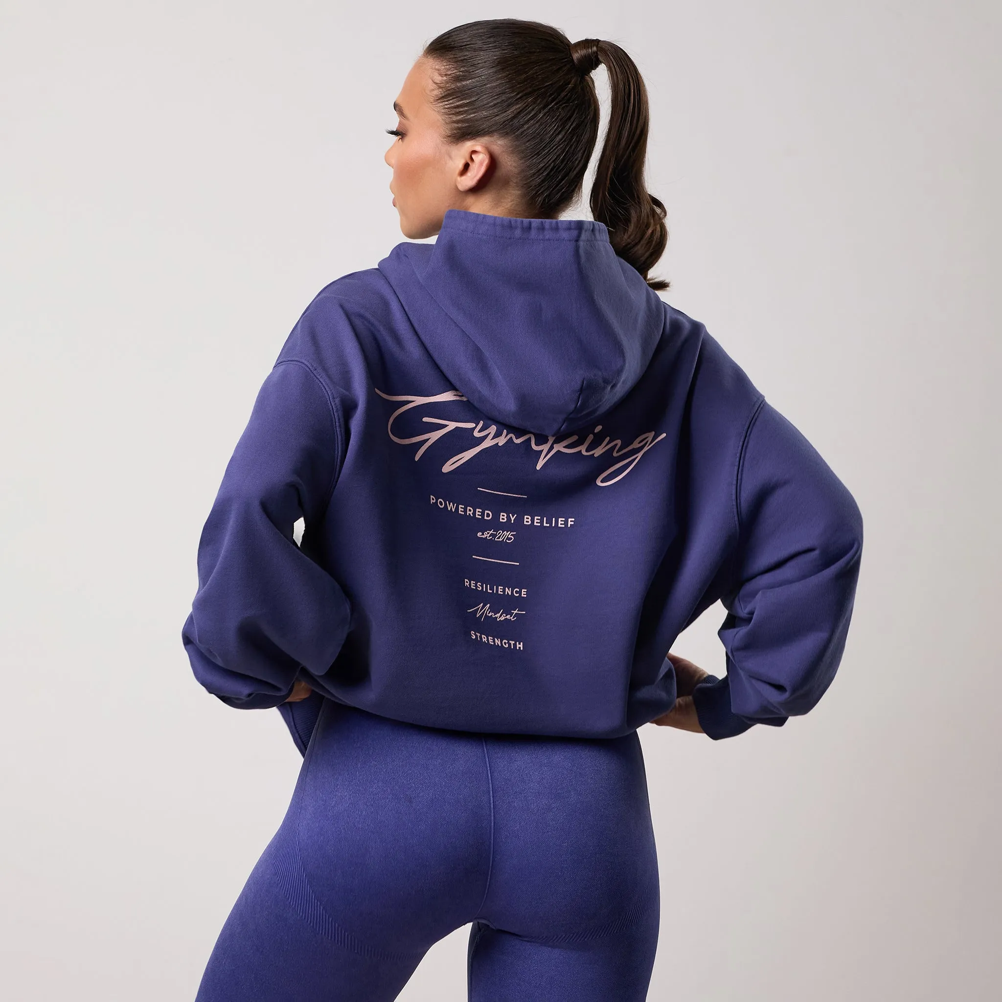 Gym King Washed Reset Oversized Hood - Starlight Blue sold by The Gym King product image thumbnail 2