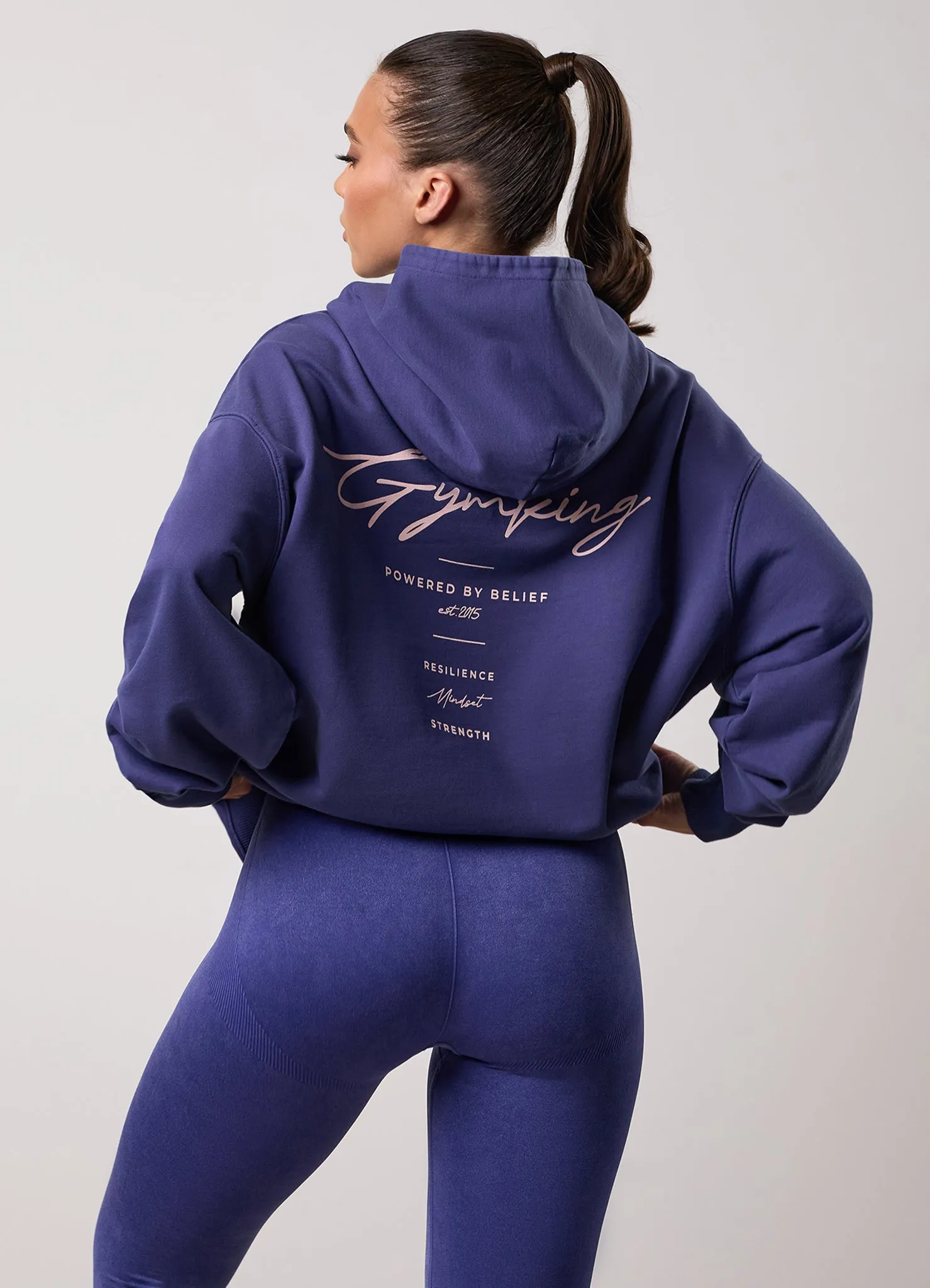 Gym King Washed Reset Oversized Hood - Starlight Blue sold by The Gym King