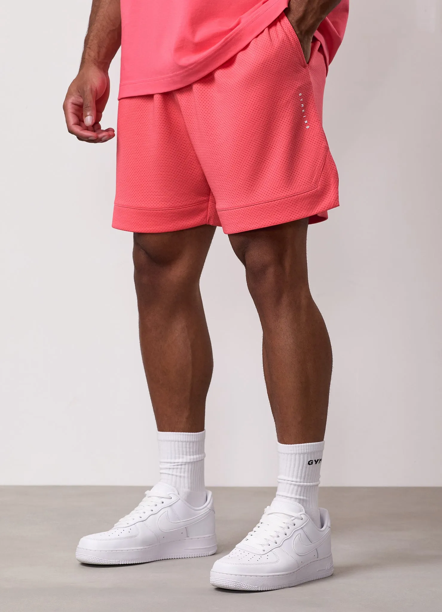 Gym King Rival Mesh Short - Coral sold by The Gym King
