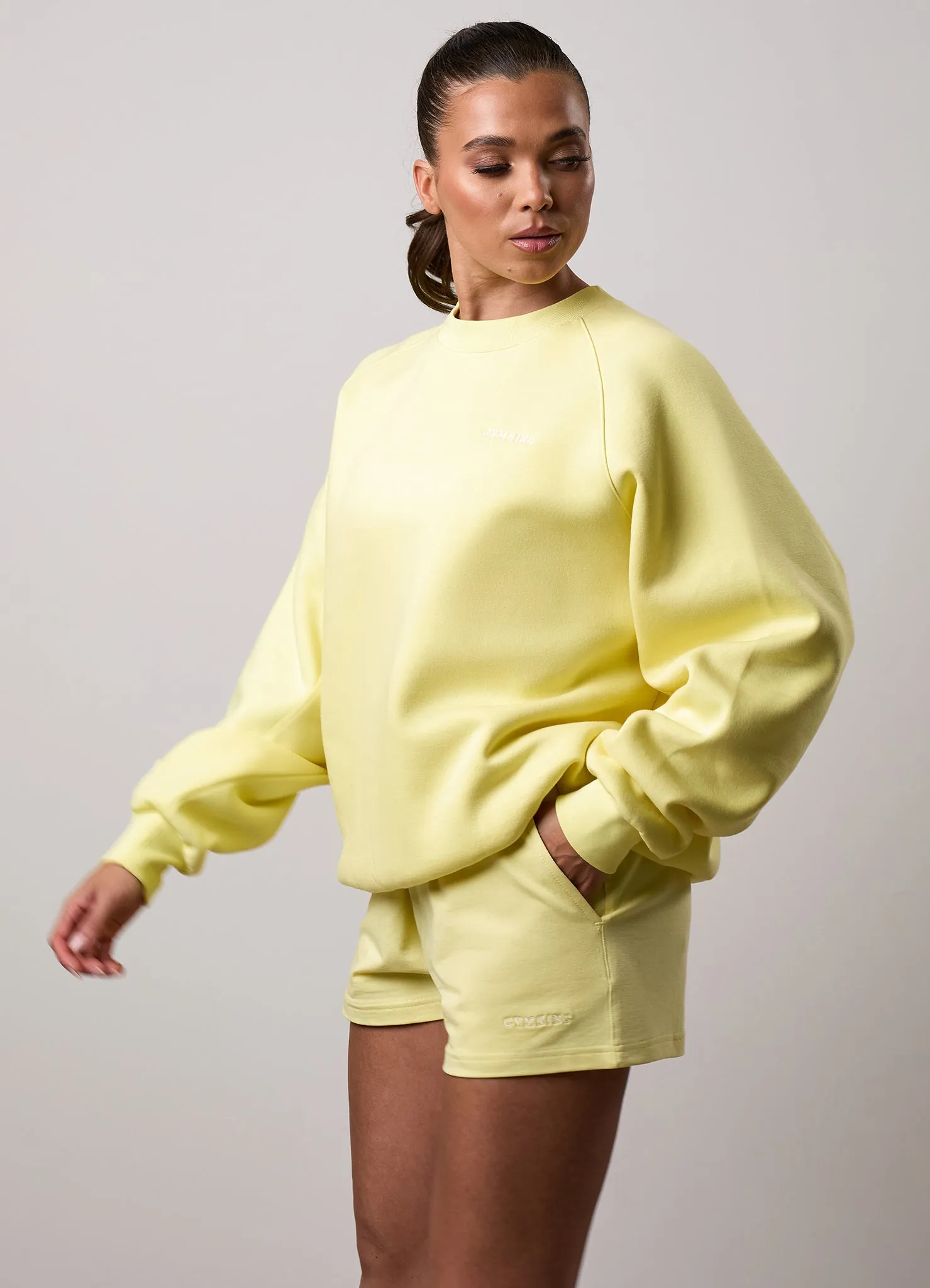 Gym King 365 Raglan Sleeve Crew and Shorts - Sherbet Lemon sold by The Gym King product image thumbnail 3