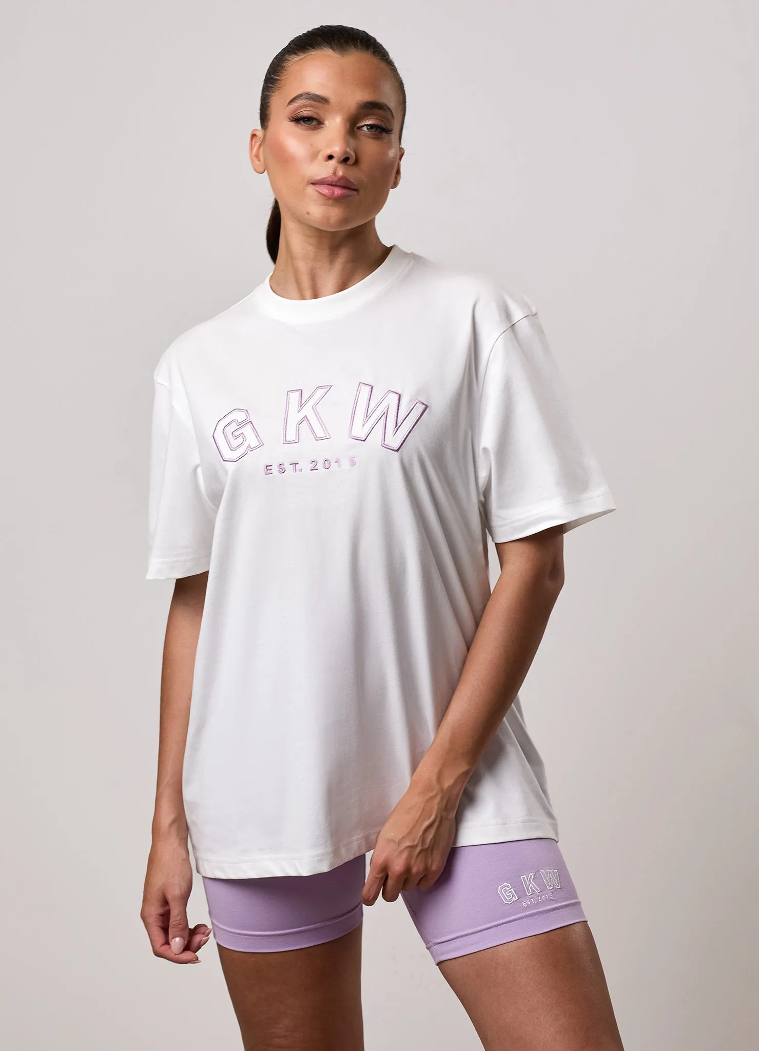 GKW Boyfriend Tee - Cream sold by The Gym King