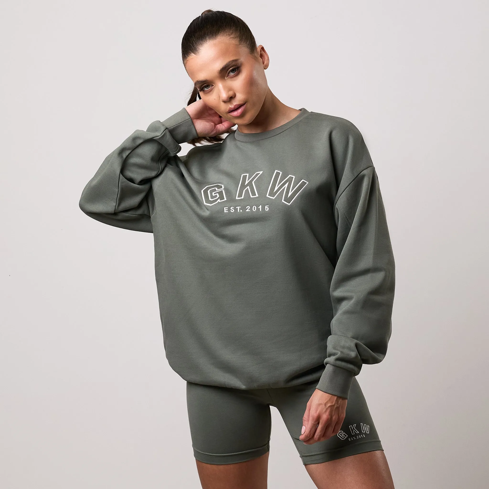 GKW Oversized Crew - Dusk Green sold by The Gym King product image thumbnail 2