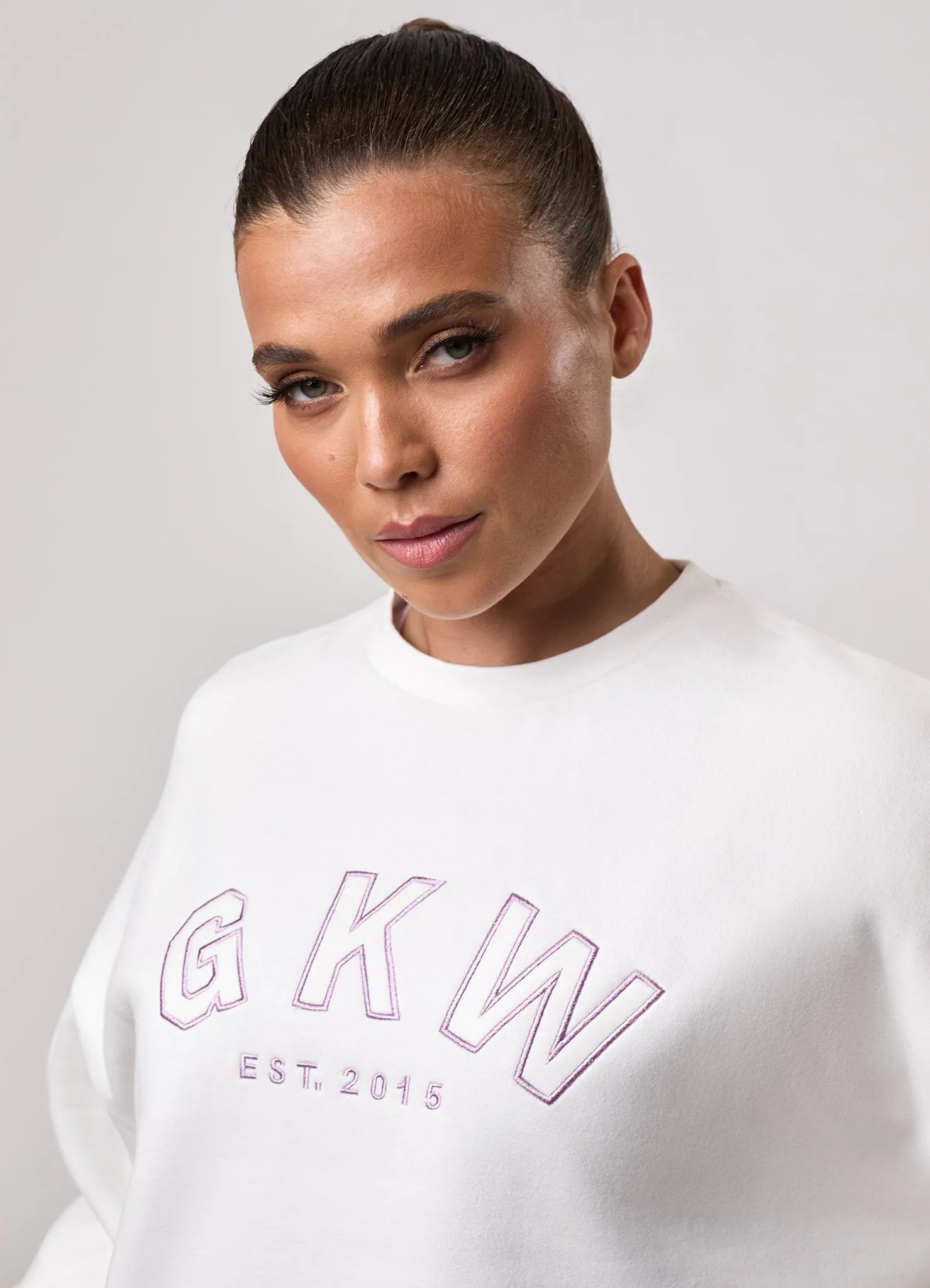 GKW Oversized Crew - Cream sold by The Gym King product image thumbnail 5