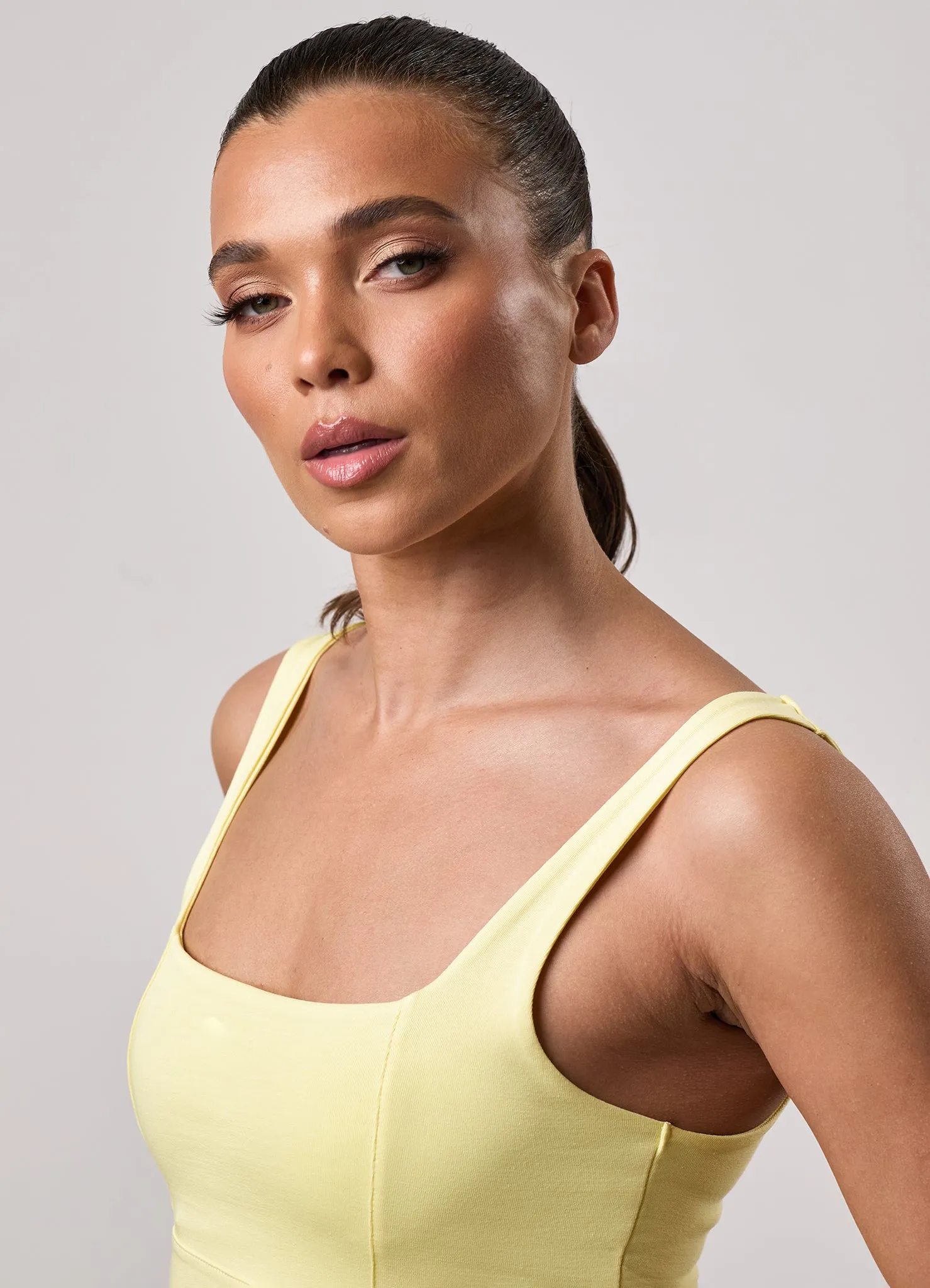 Gym King 365 Jersey Square Neck Tank - Sherbet Lemon sold by The Gym King product image thumbnail 4