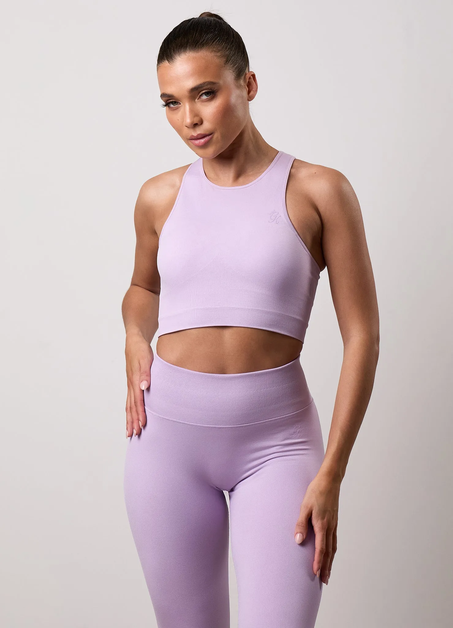 Gym King Sculpt Seamless Tank - Soft Lilac sold by The Gym King product image thumbnail 4