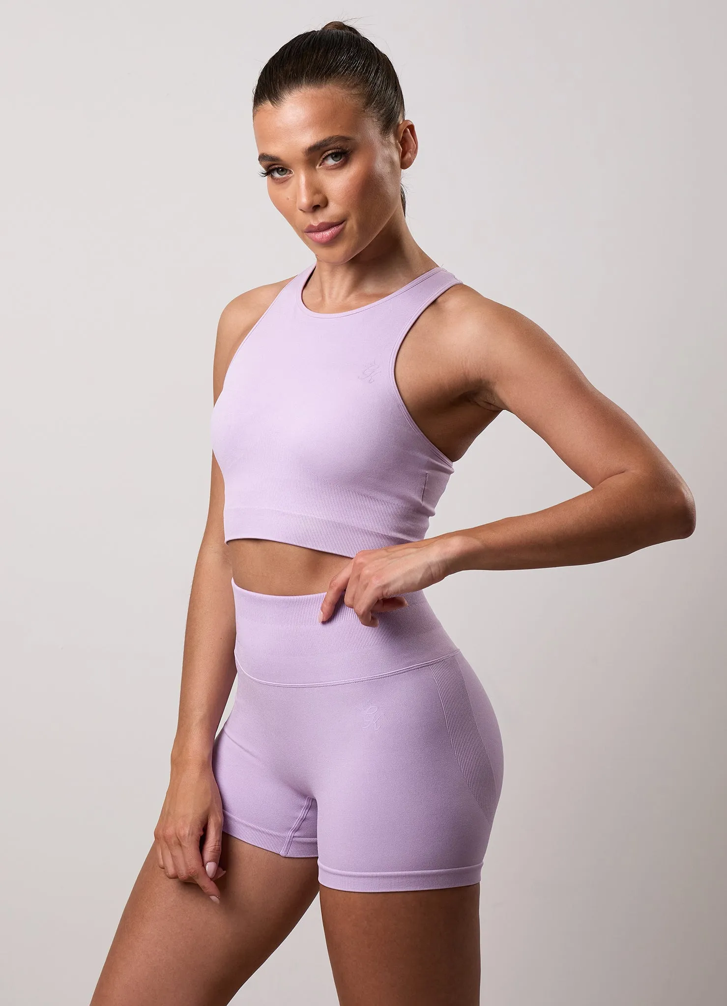 Gym King Sculpt Seamless Tank - Soft Lilac sold by The Gym King