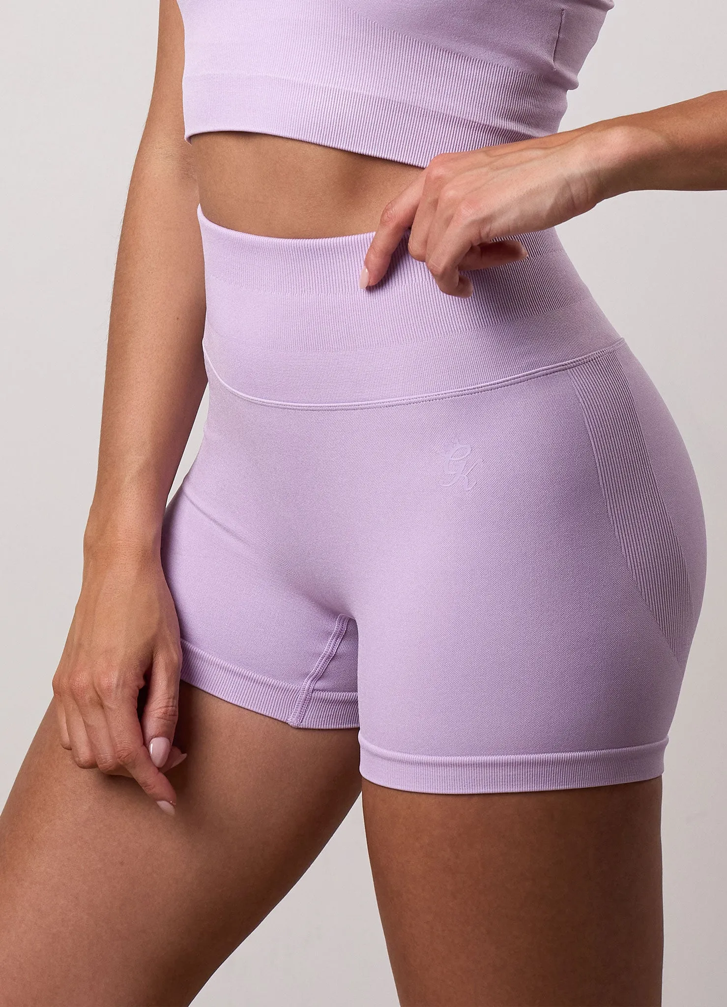 Gym King Sculpt Seamless 3" Short - Soft Lilac sold by The Gym King