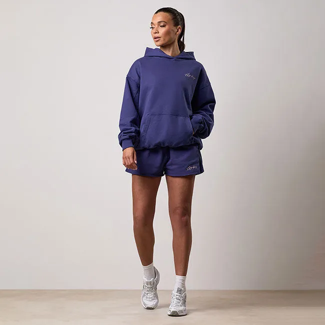 Gym King Washed Reset 1/4 Zip Funnel and Shorts - Starlight Blue sold by The Gym King product image thumbnail 2