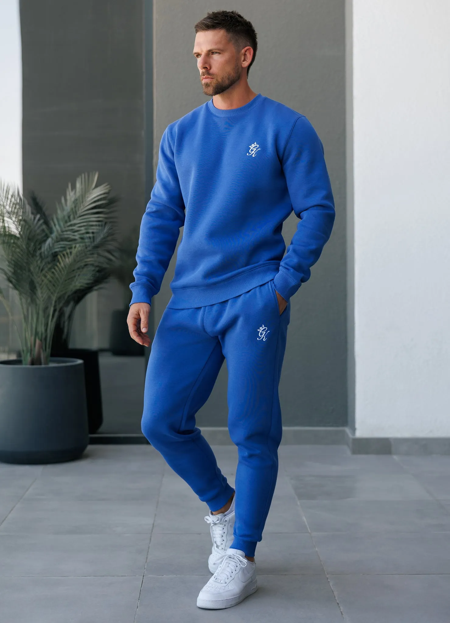 Gym King Fundamental Fleece Crew Tracksuit - Sonic Blue sold by The Gym King product image thumbnail 2