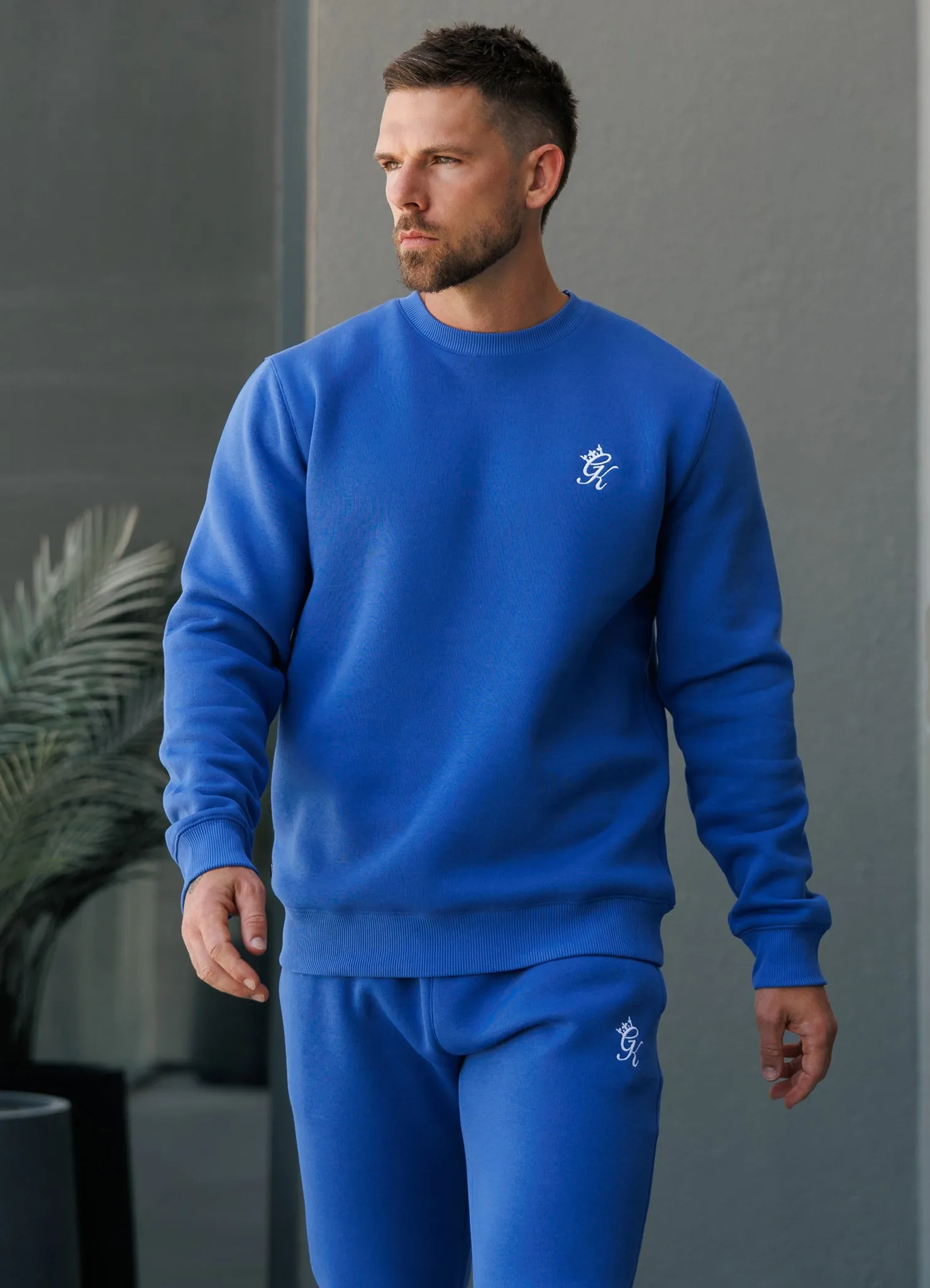 Gym King Fundamental Fleece Crew Tracksuit - Sonic Blue sold by The Gym King product image thumbnail 5