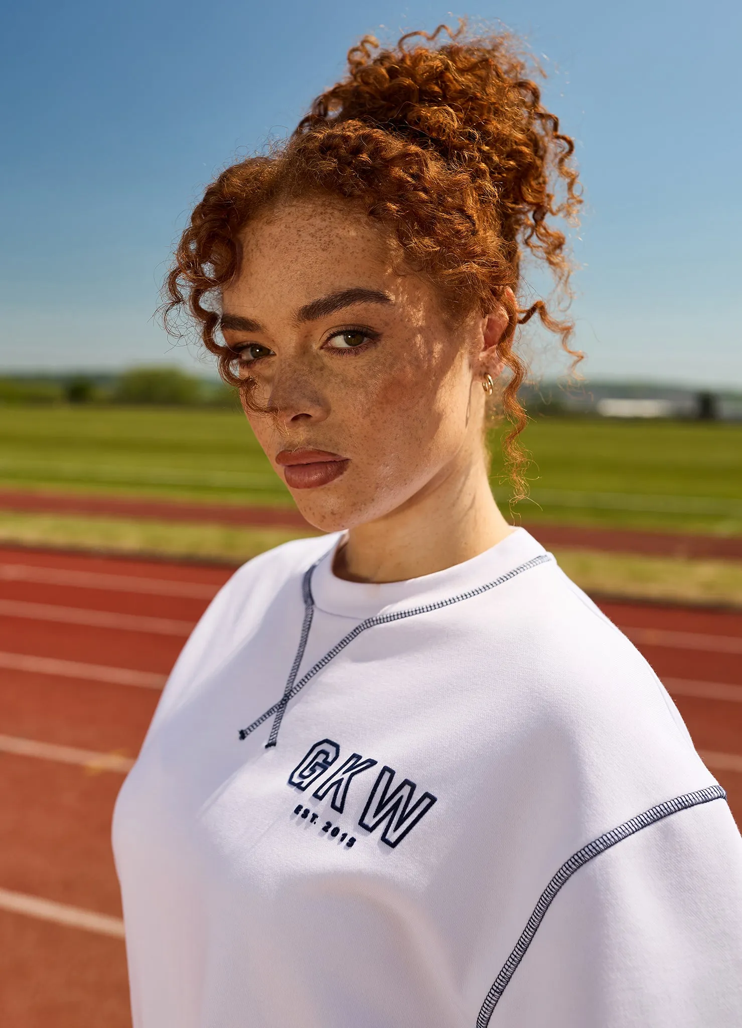 Team GKW Rib Collar Tee - White sold by The Gym King product image thumbnail 4