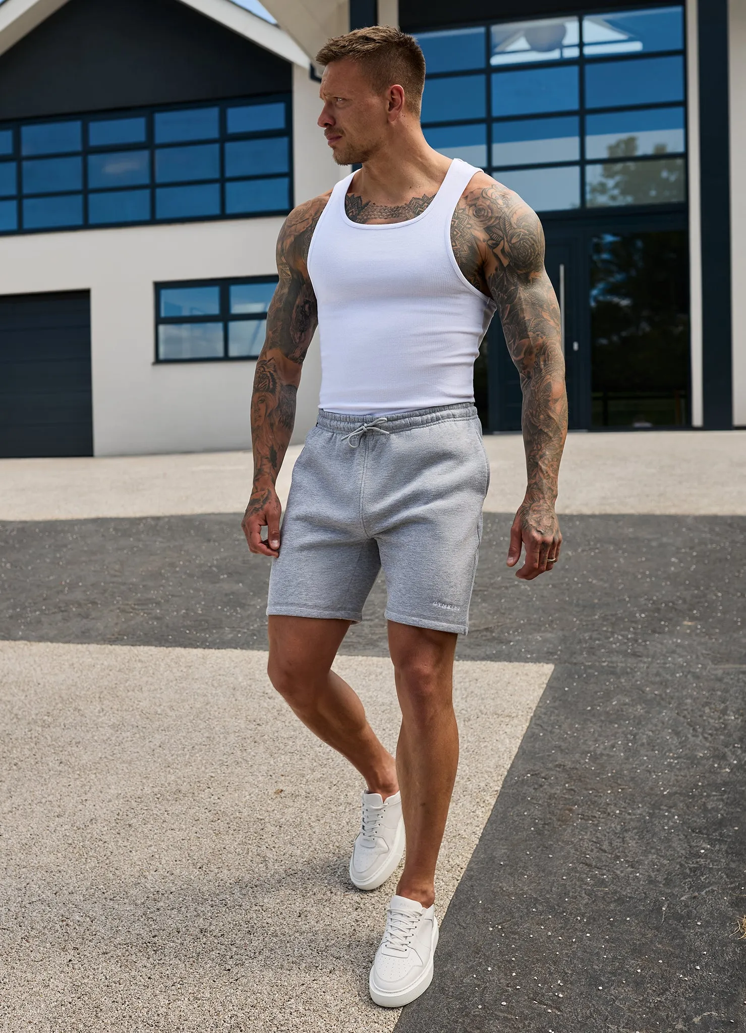 Gym King Fundamental Rib Vest - White sold by The Gym King product image thumbnail 4