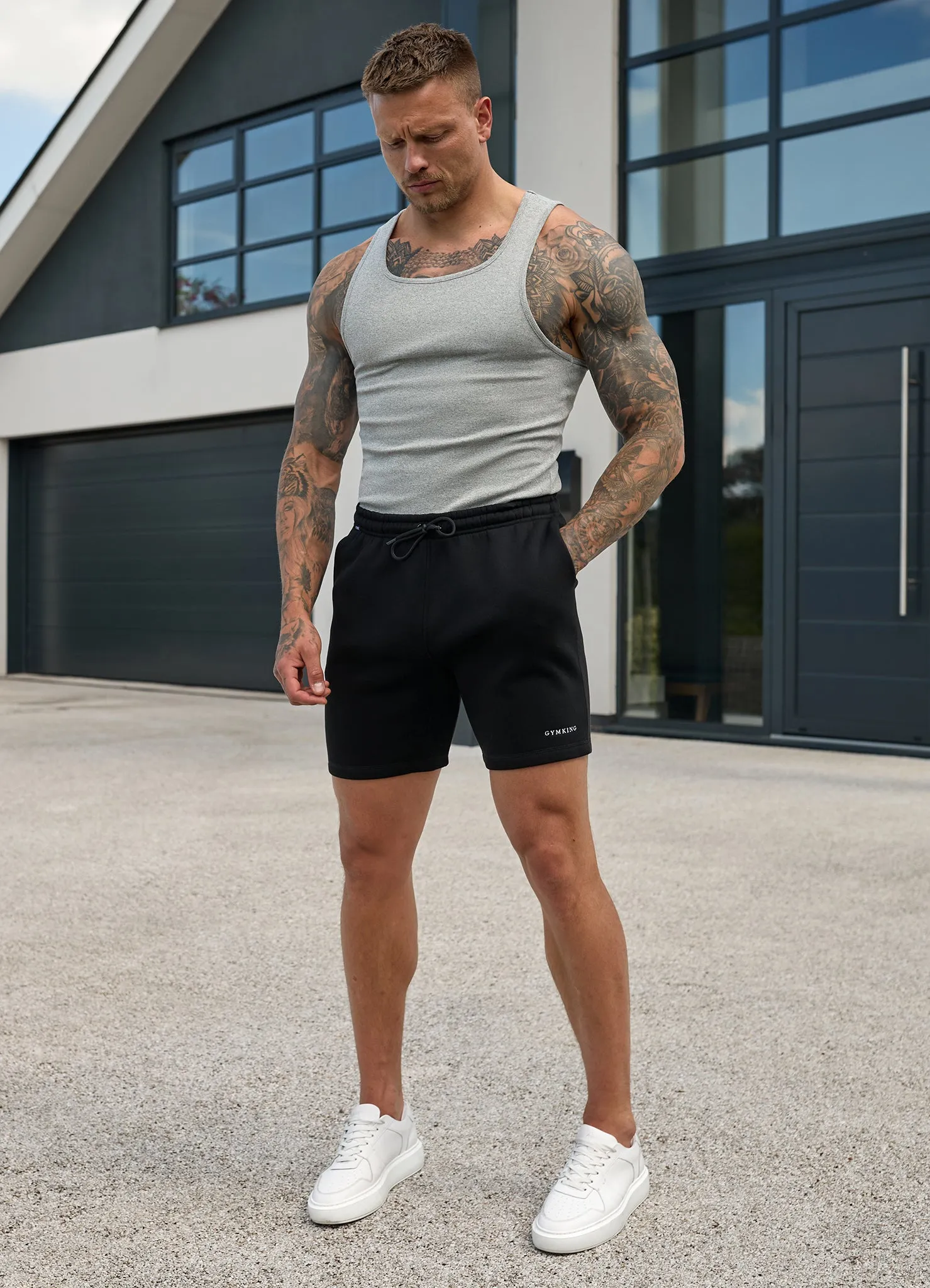 Gym King Fundamental Rib Vest - Grey Marl sold by The Gym King product image thumbnail 5