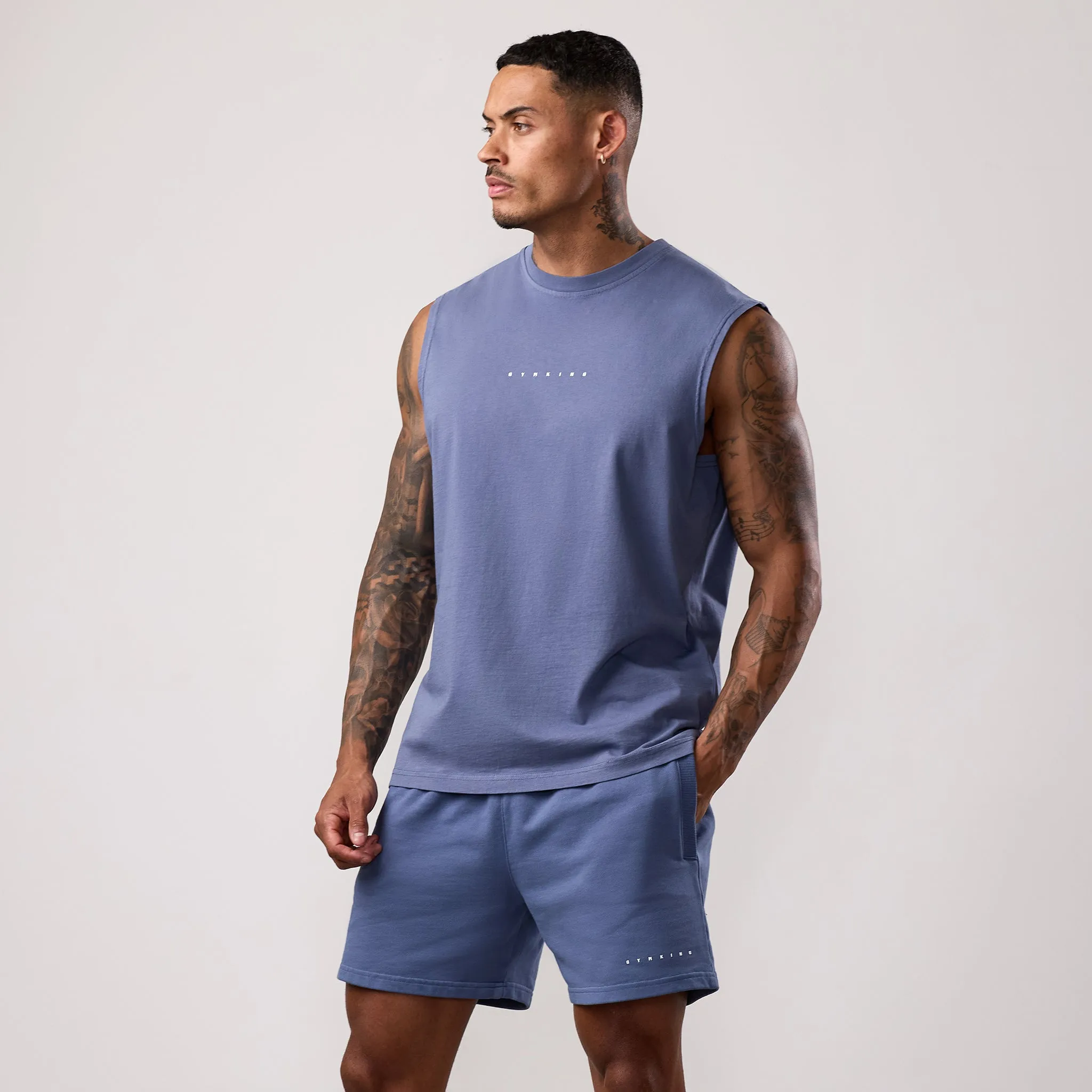 Gym King Purpose Washed Vest - Deep Indigo sold by The Gym King product image thumbnail 2