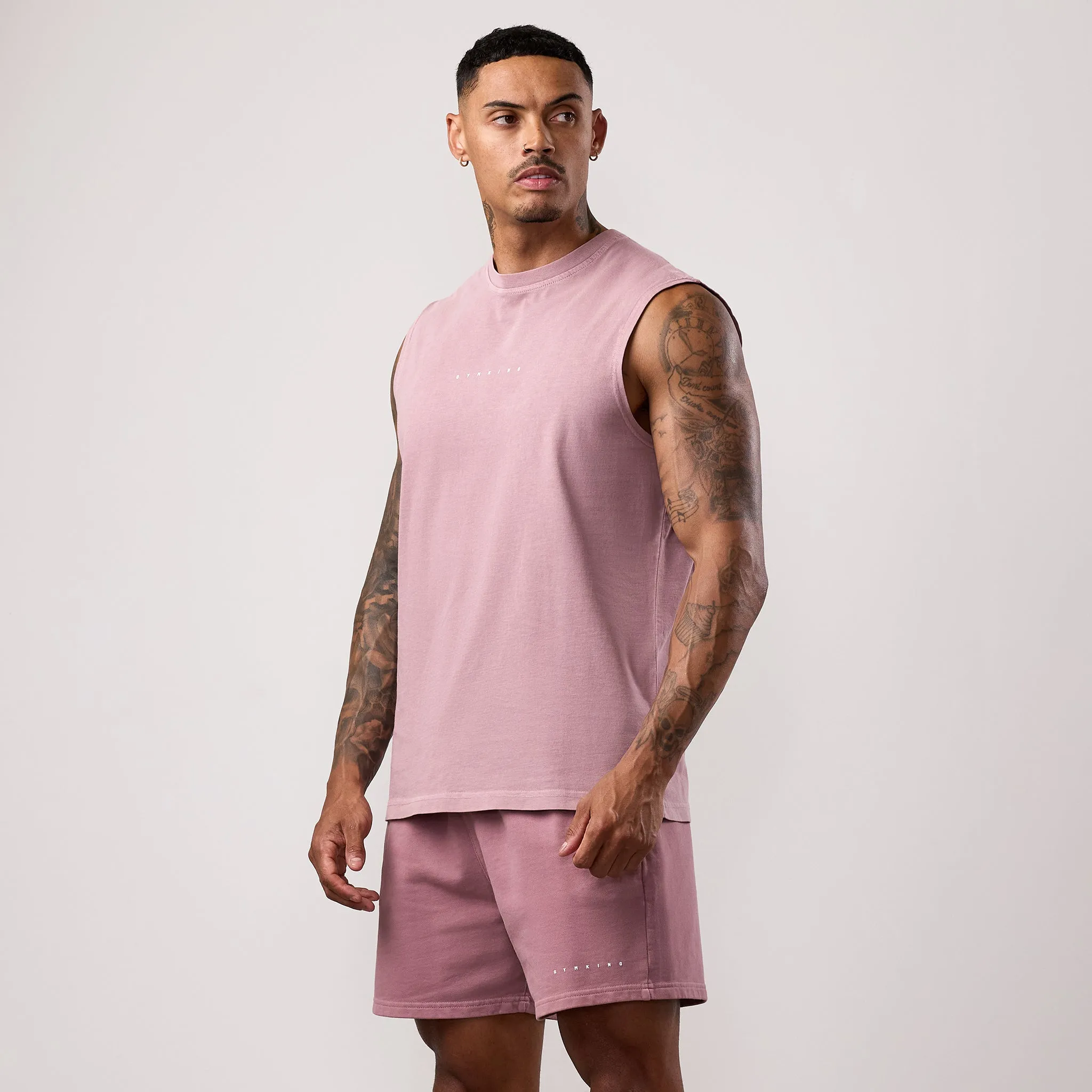 Gym King Purpose Washed Vest - Dusky Mauve sold by The Gym King product image thumbnail 2