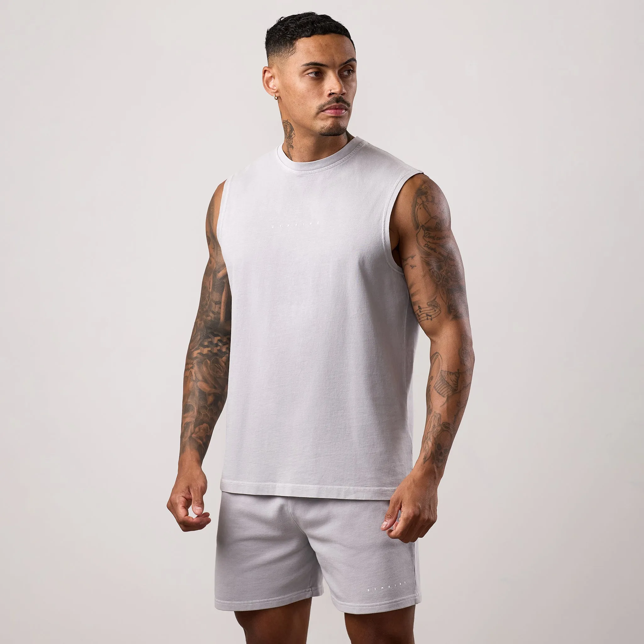 Gym King Purpose Washed Vest - Urban Grey sold by The Gym King product image thumbnail 2