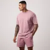 Gym King Purpose Washed Tee - Dusky Mauve sold by The Gym King