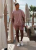 Gym King Purpose Washed Tee - Dusky Mauve sold by The Gym King