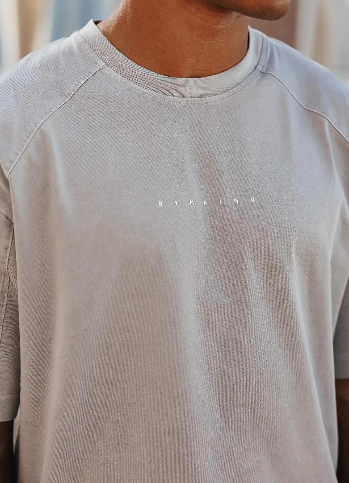 Gym King Purpose Washed Tee - Urban Grey sold by The Gym King product image thumbnail 3