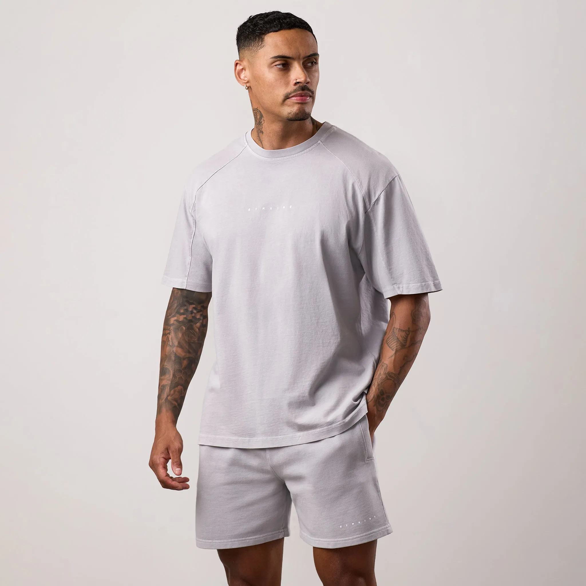 Gym King Purpose Washed Tee - Urban Grey sold by The Gym King product image thumbnail 2
