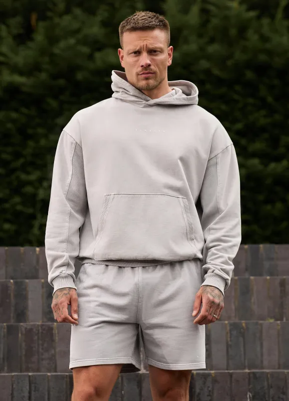 Gym King Purpose Washed Hood - Urban Grey sold by The Gym King
