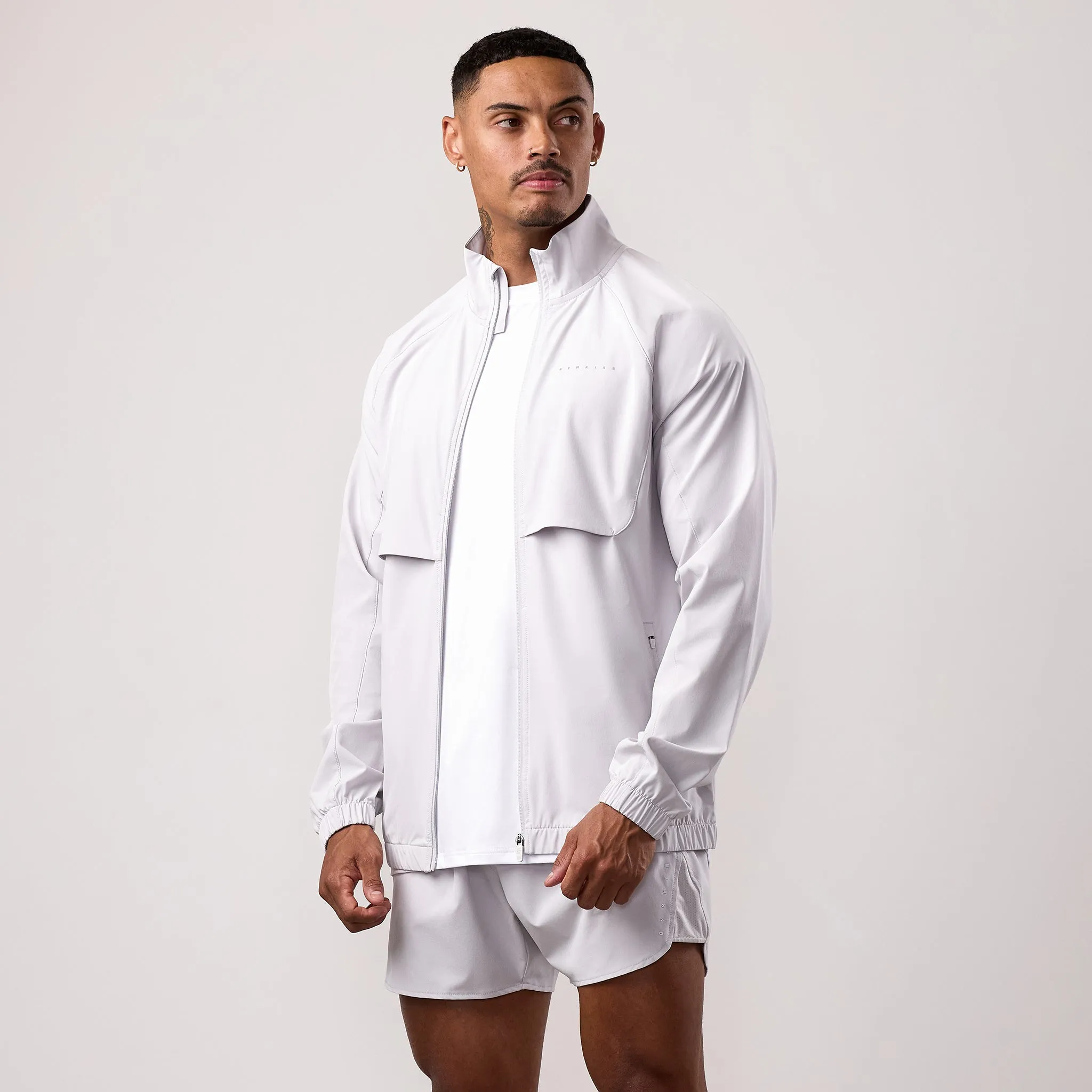 Gym King Purpose Tracksuit Top - Light Grey sold by The Gym King product image thumbnail 2