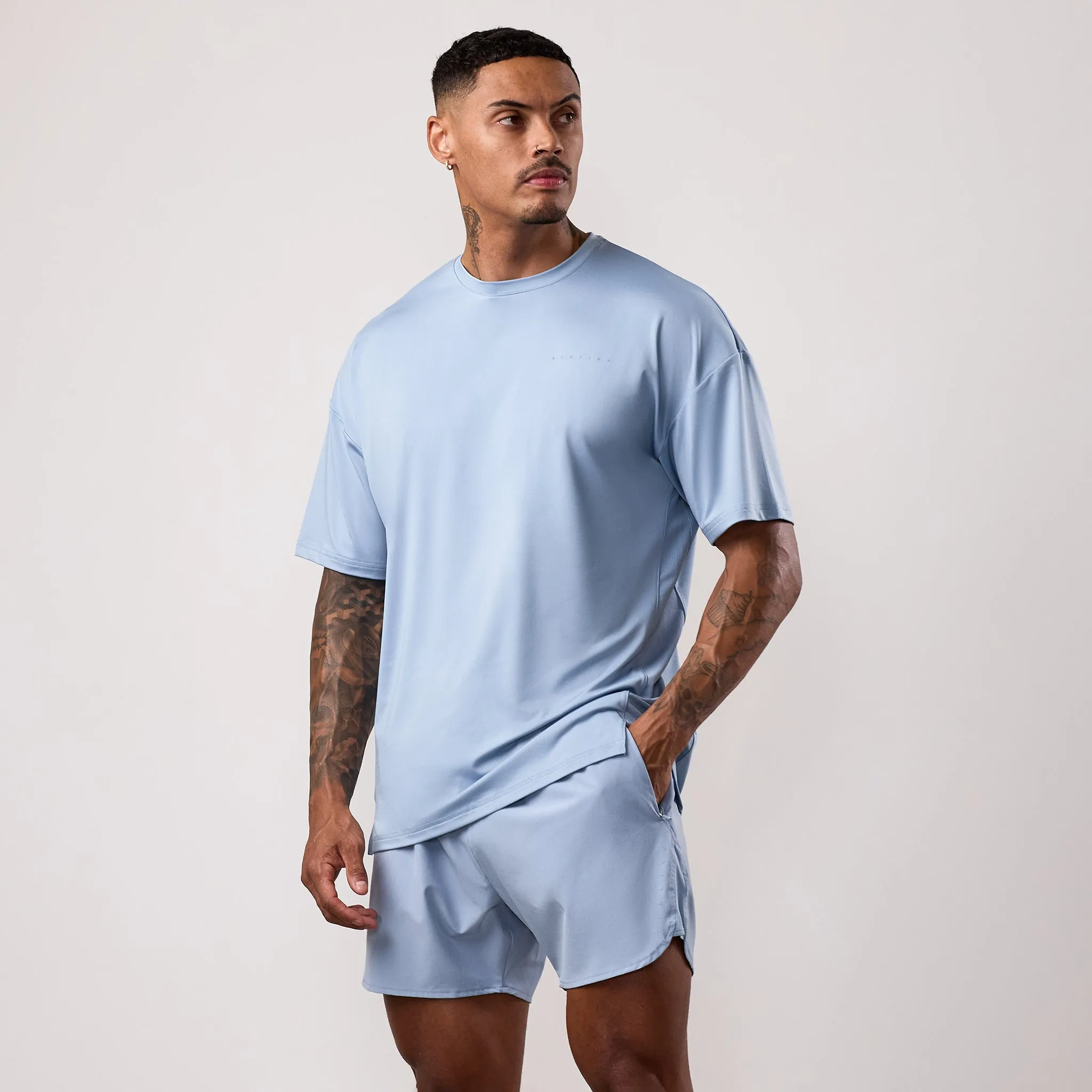Gym King Purpose Tee - Dusk Blue sold by The Gym King product image thumbnail 2