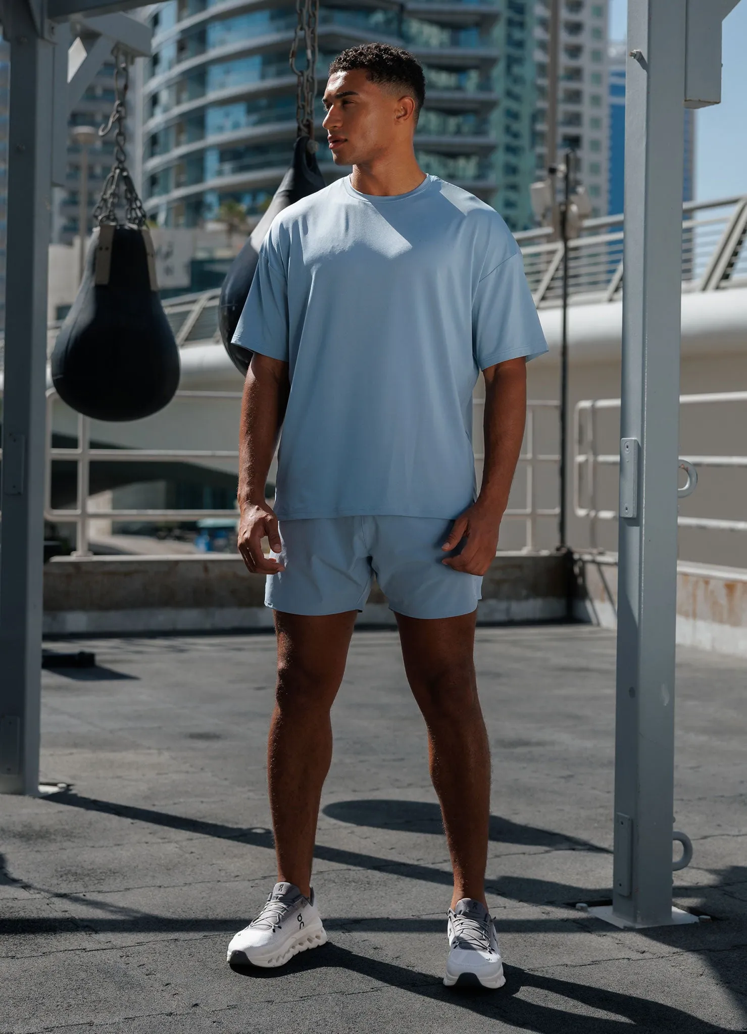 Gym King Purpose Tee - Dusk Blue sold by The Gym King product image thumbnail 3