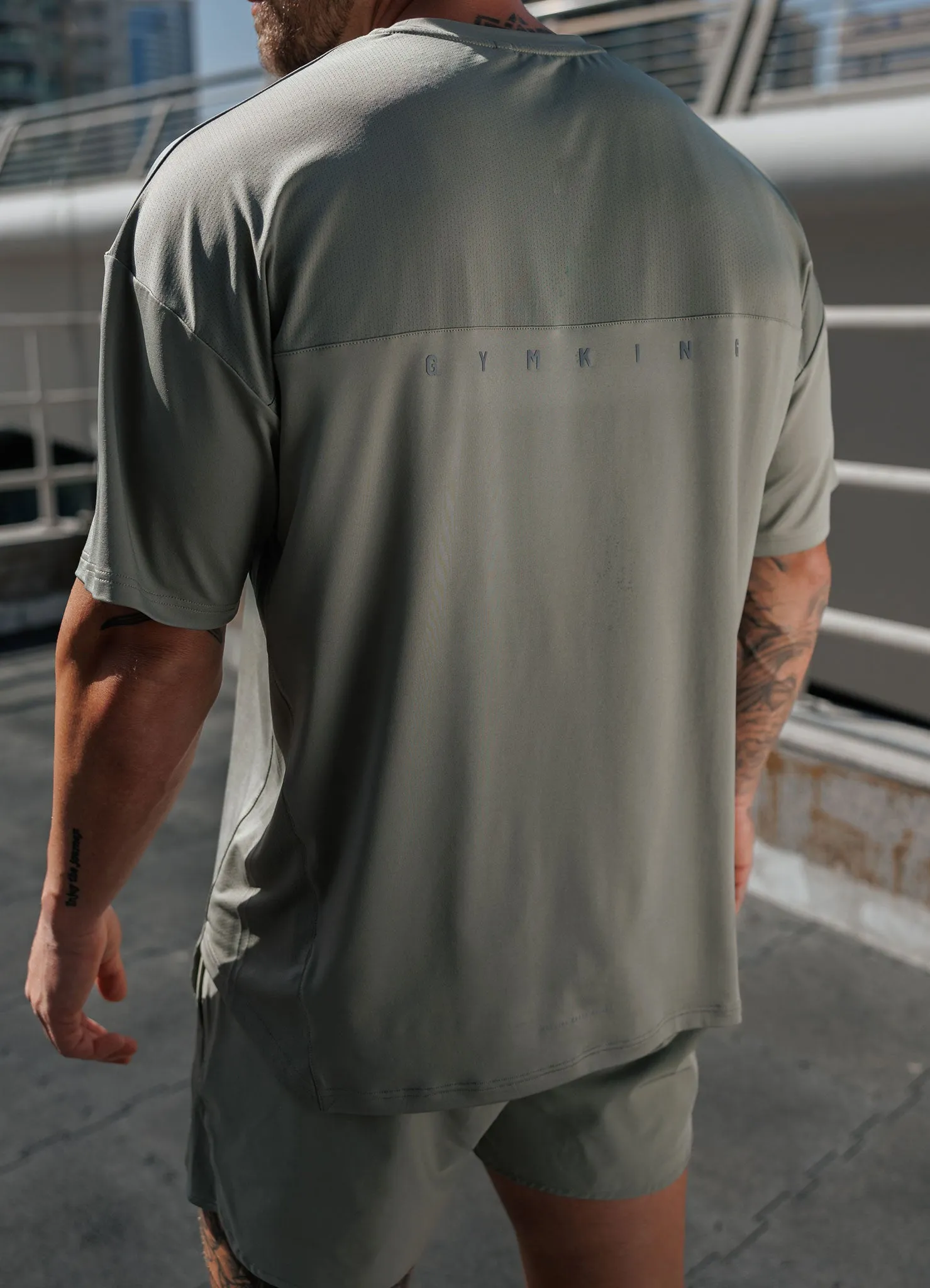 Gym King Purpose Tee - Soft Khaki sold by The Gym King product image thumbnail 4