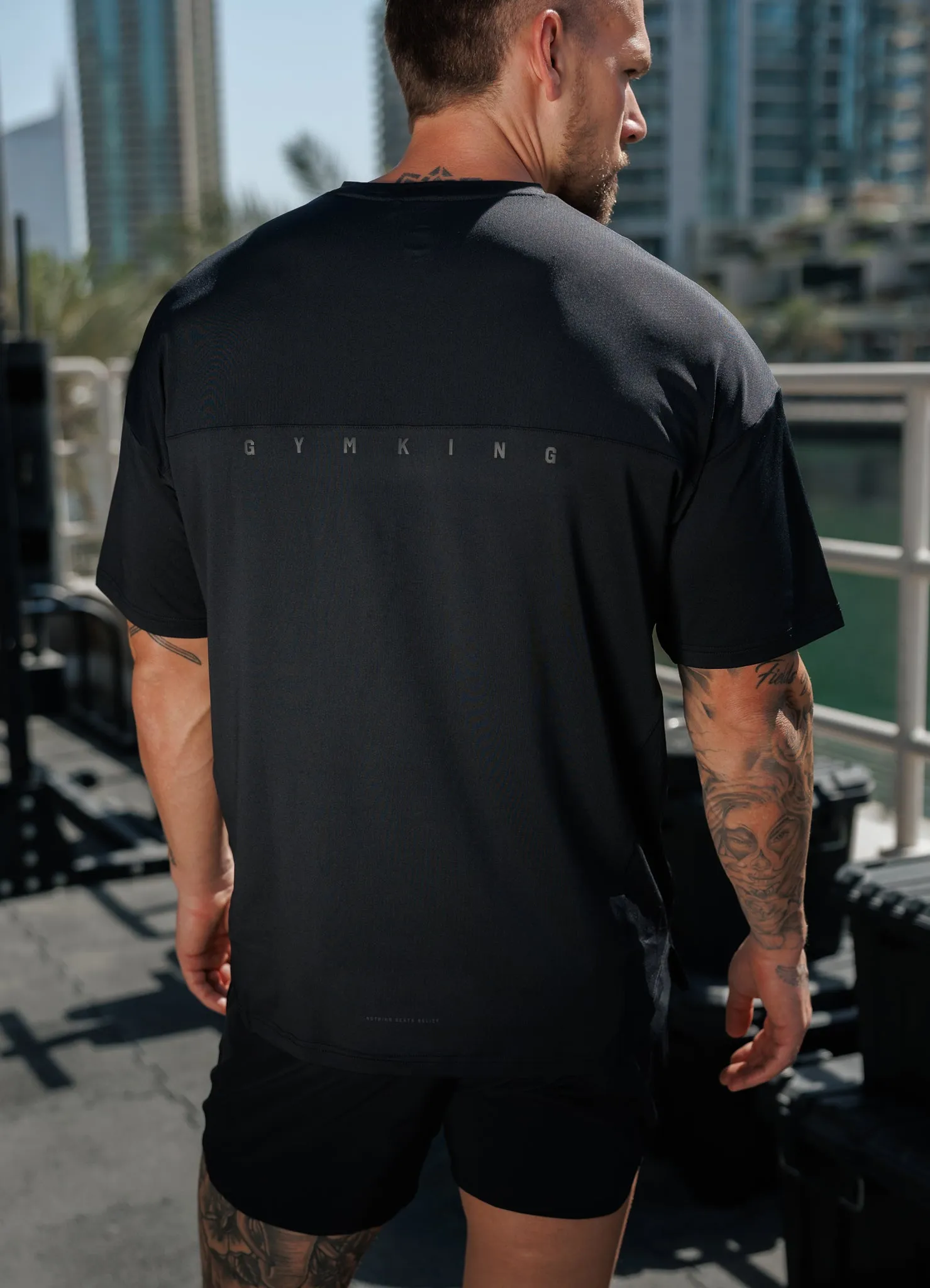 Gym King Purpose Tee - Black sold by The Gym King