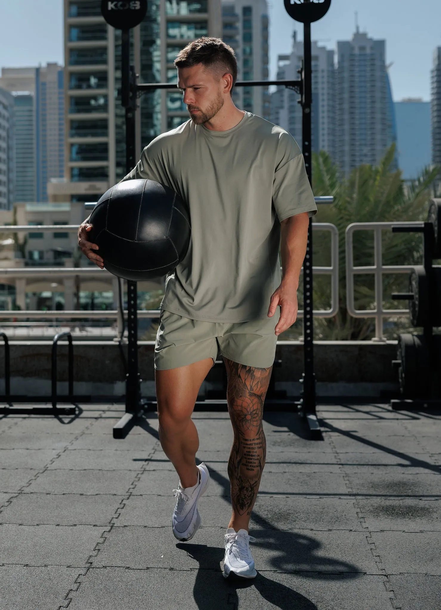 Gym King Purpose Short - Soft Khaki sold by The Gym King product image thumbnail 5