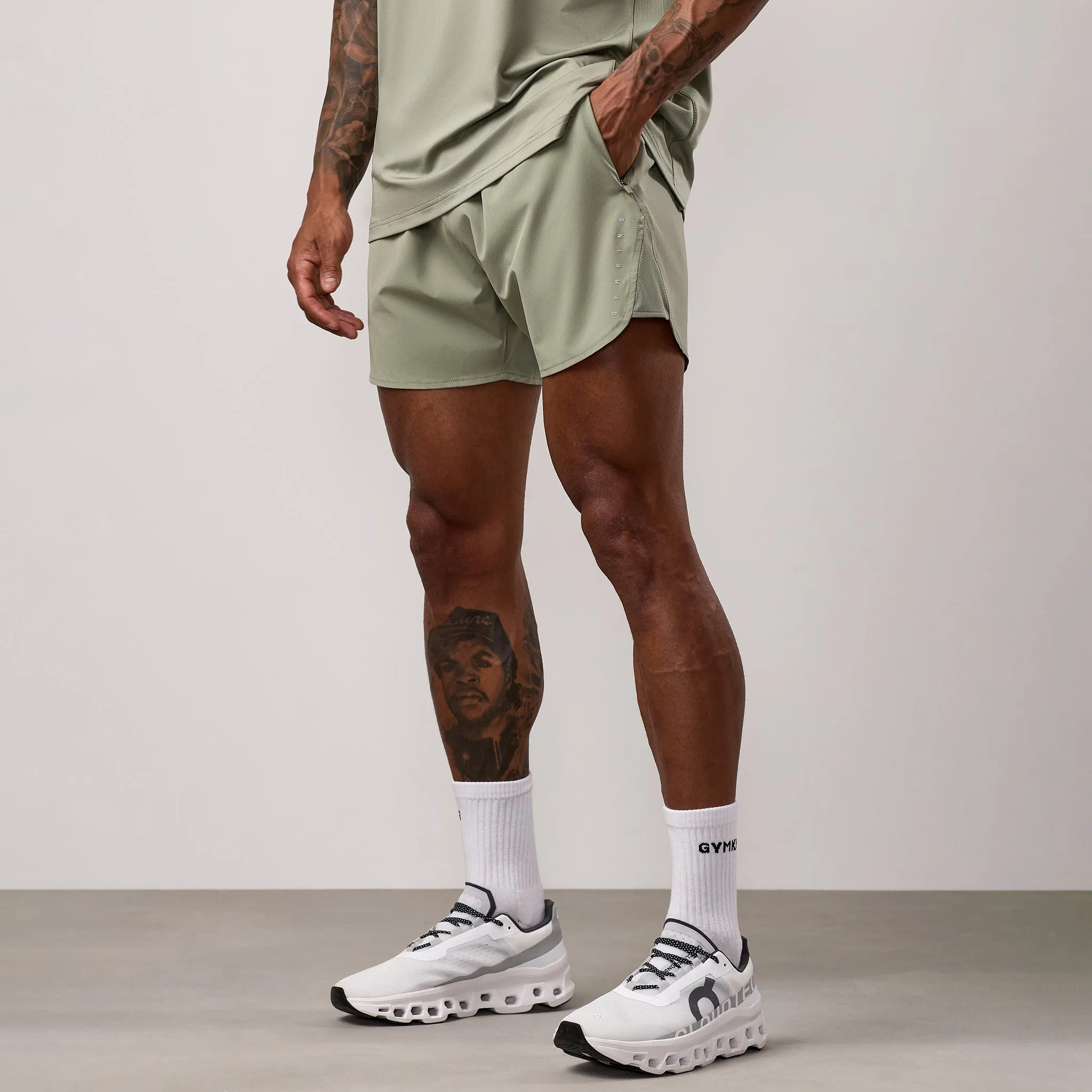Gym King Purpose Short - Soft Khaki sold by The Gym King product image thumbnail 2