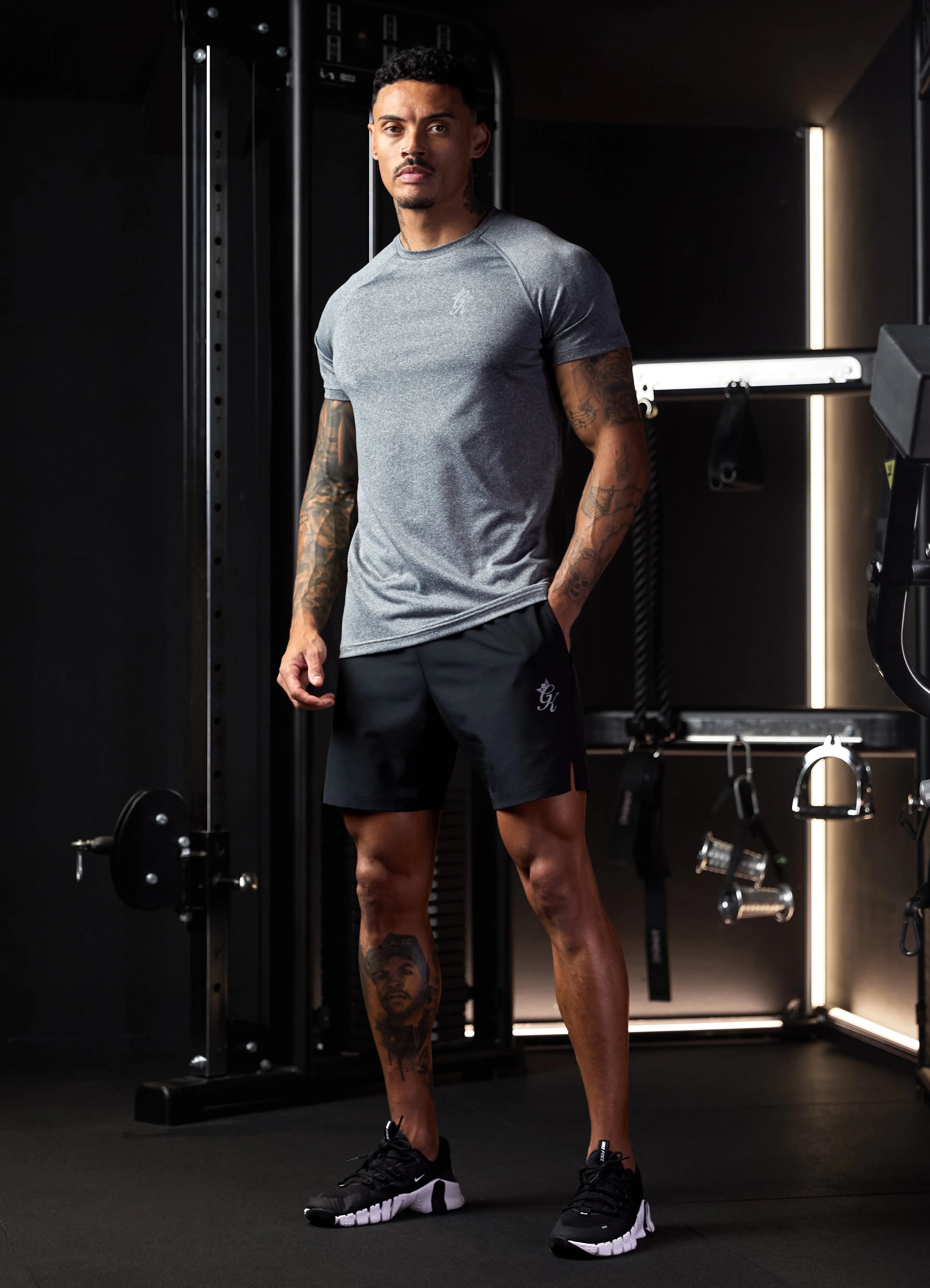 Gym King Energy Grindle Tee - Grey Marl sold by The Gym King product image thumbnail 4