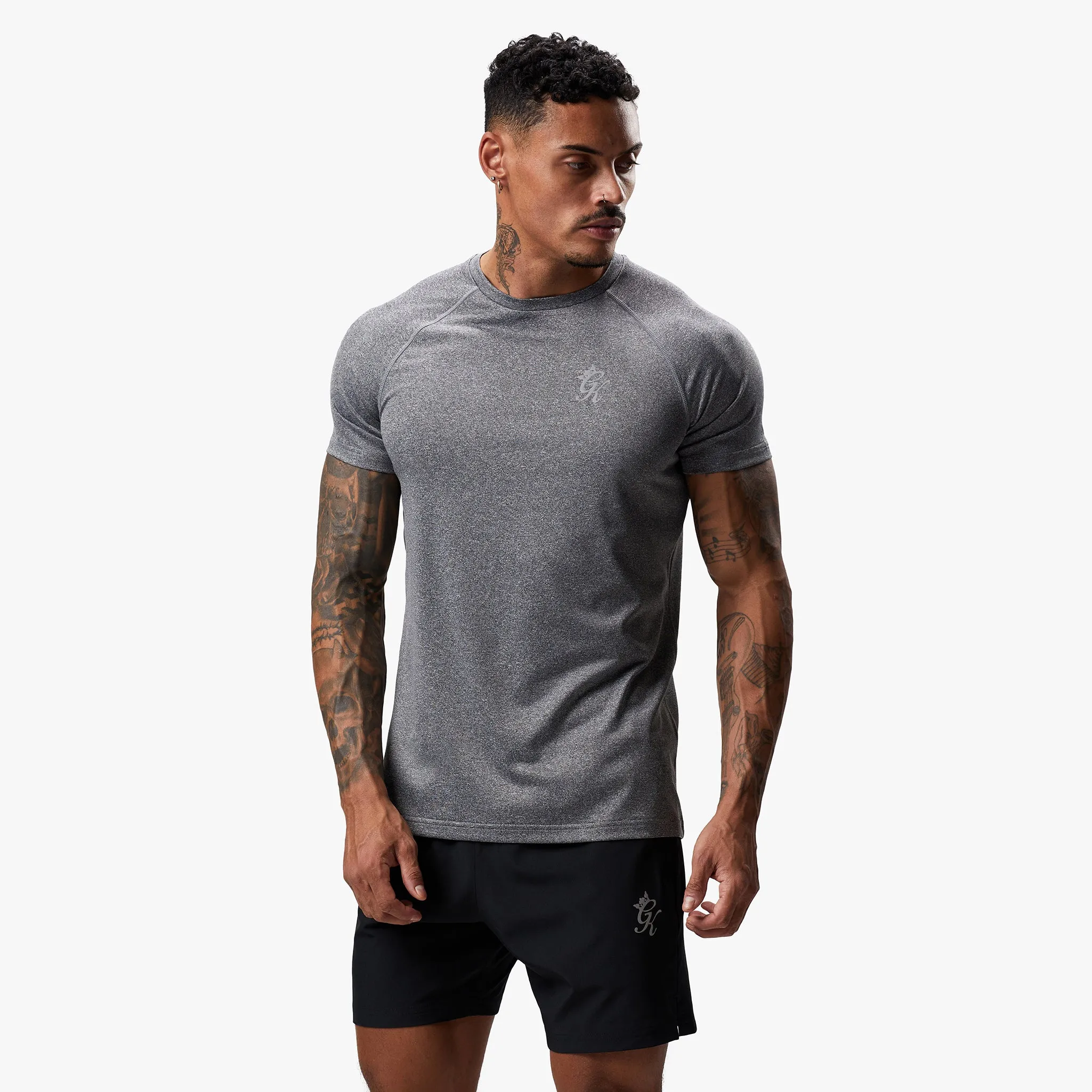 Gym King Energy Grindle Tee - Grey Marl sold by The Gym King product image thumbnail 2