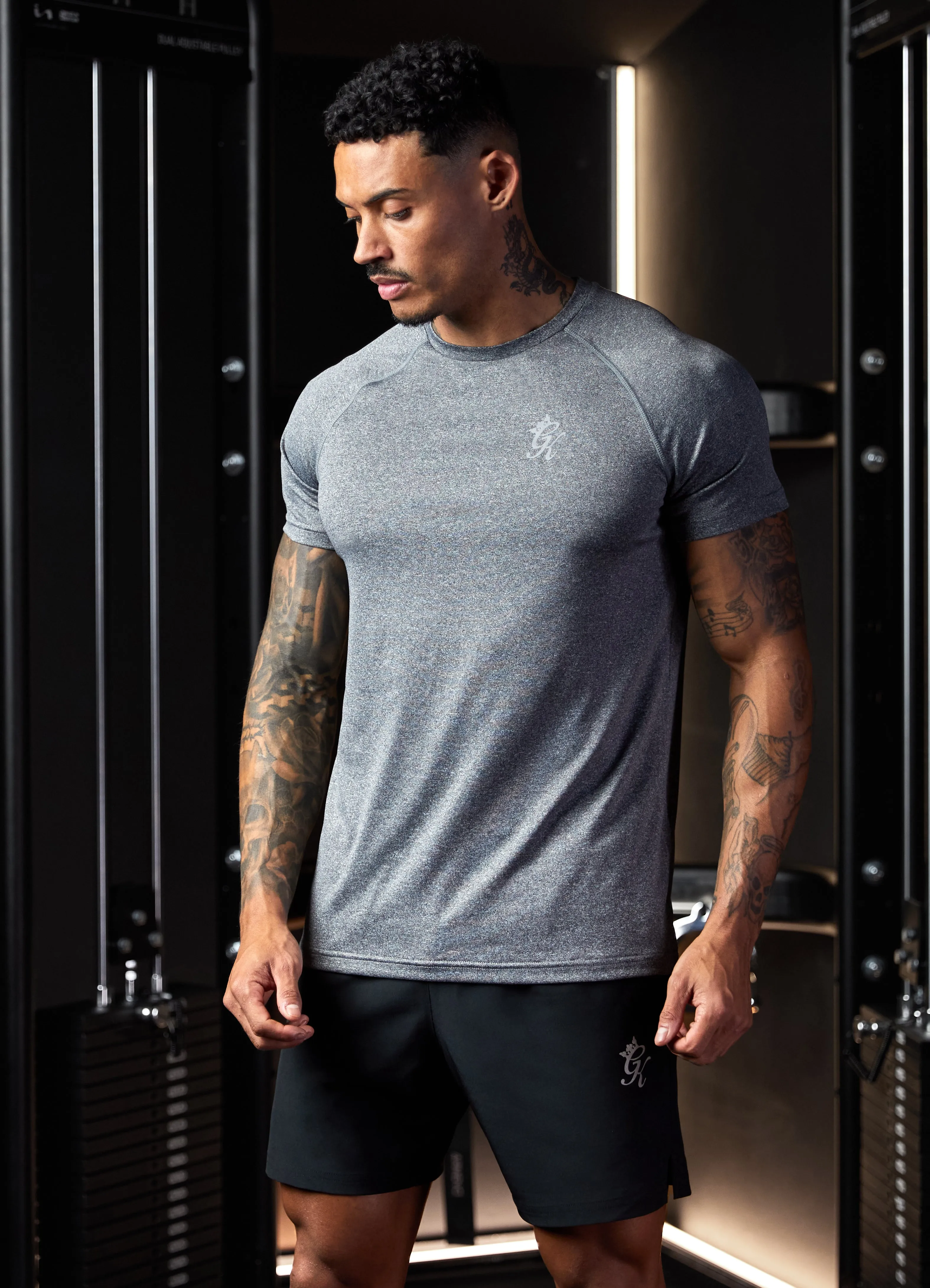 Gym King Energy Grindle Tee - Grey Marl sold by The Gym King product image thumbnail 3