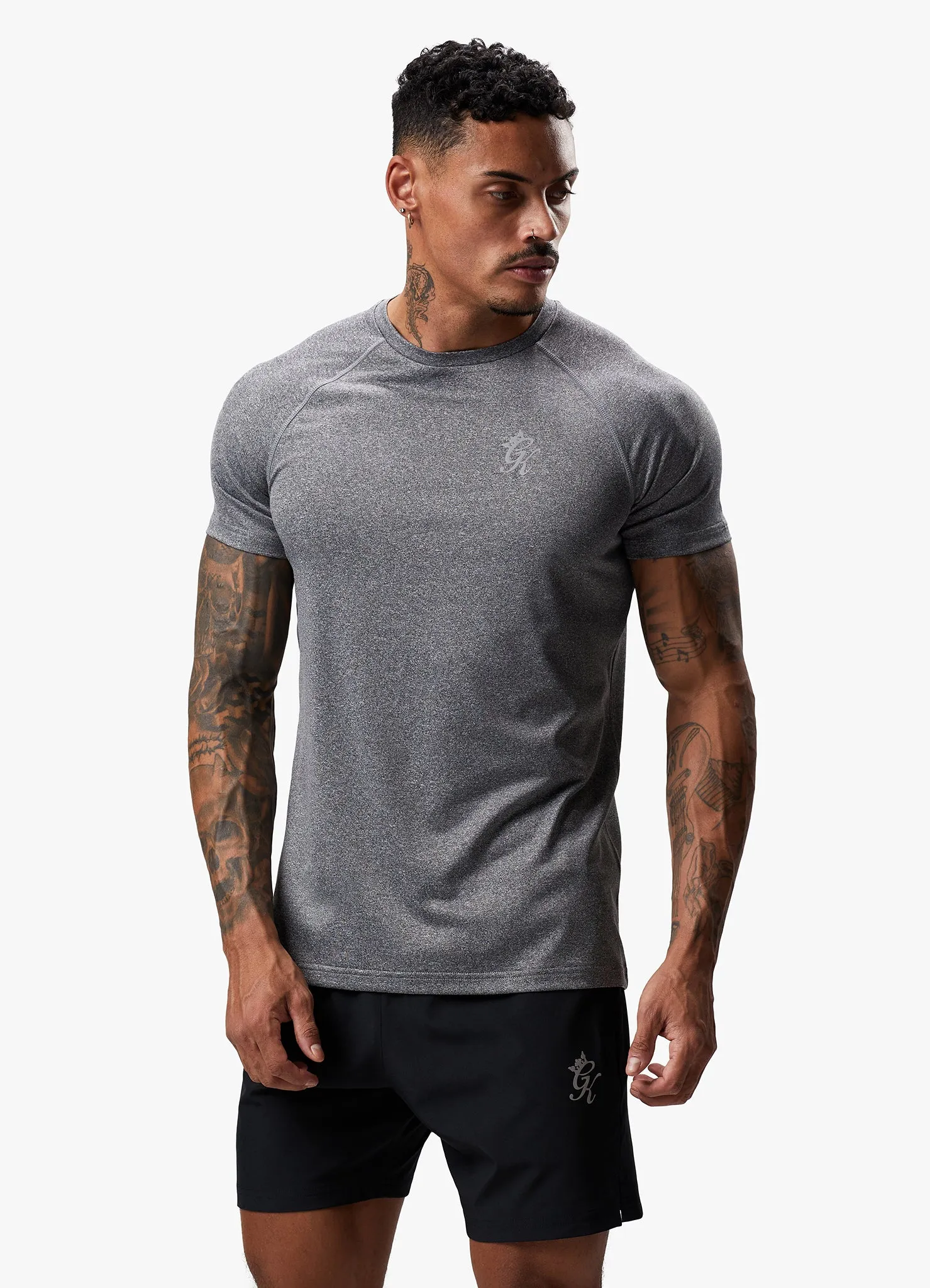 Gym King Energy Grindle Tee - Grey Marl sold by The Gym King product image thumbnail 5