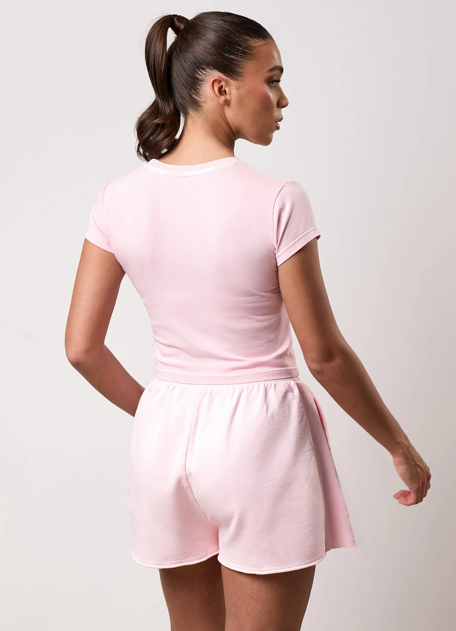 Gym King Washed Reset Crop Tee - Pale Mauve sold by The Gym King product image thumbnail 3