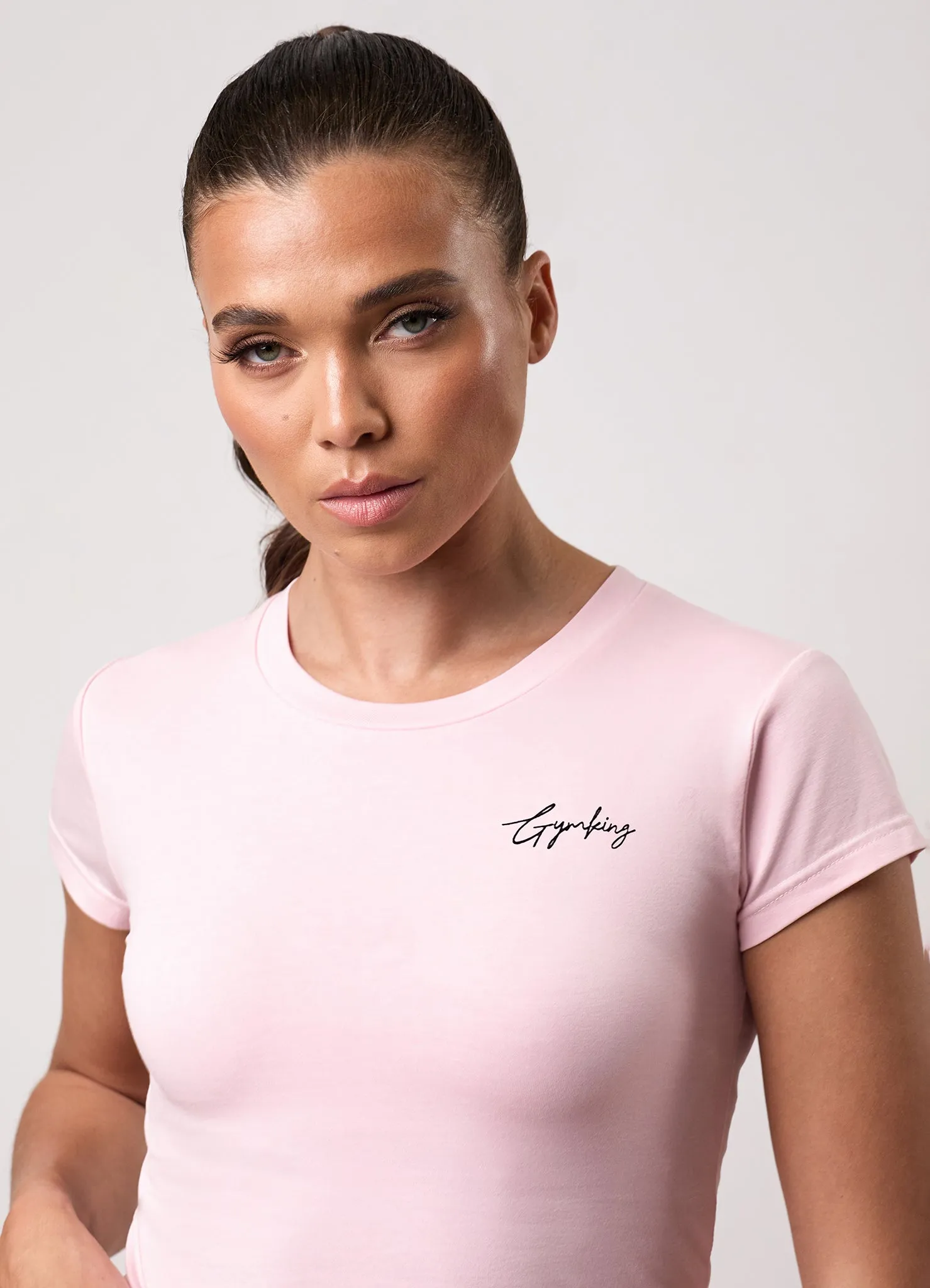 Gym King Washed Reset Crop Tee - Pale Mauve sold by The Gym King product image thumbnail 4