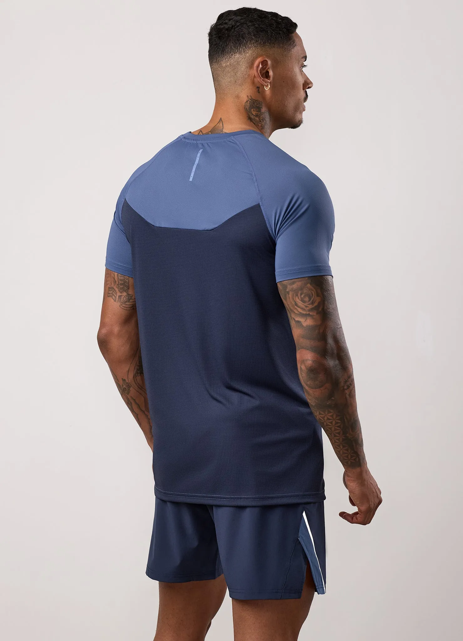 Gym King Flex 2.0 Tee - Dark Denim/Faded Indigo sold by The Gym King product image thumbnail 3