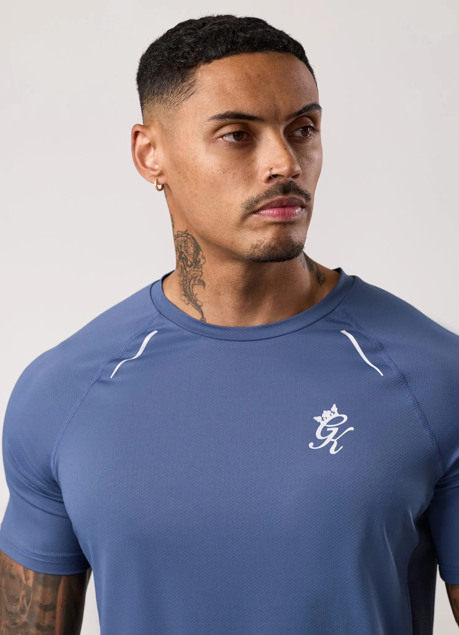 Gym King Flex 2.0 Tee - Dark Denim/Faded Indigo sold by The Gym King product image thumbnail 4