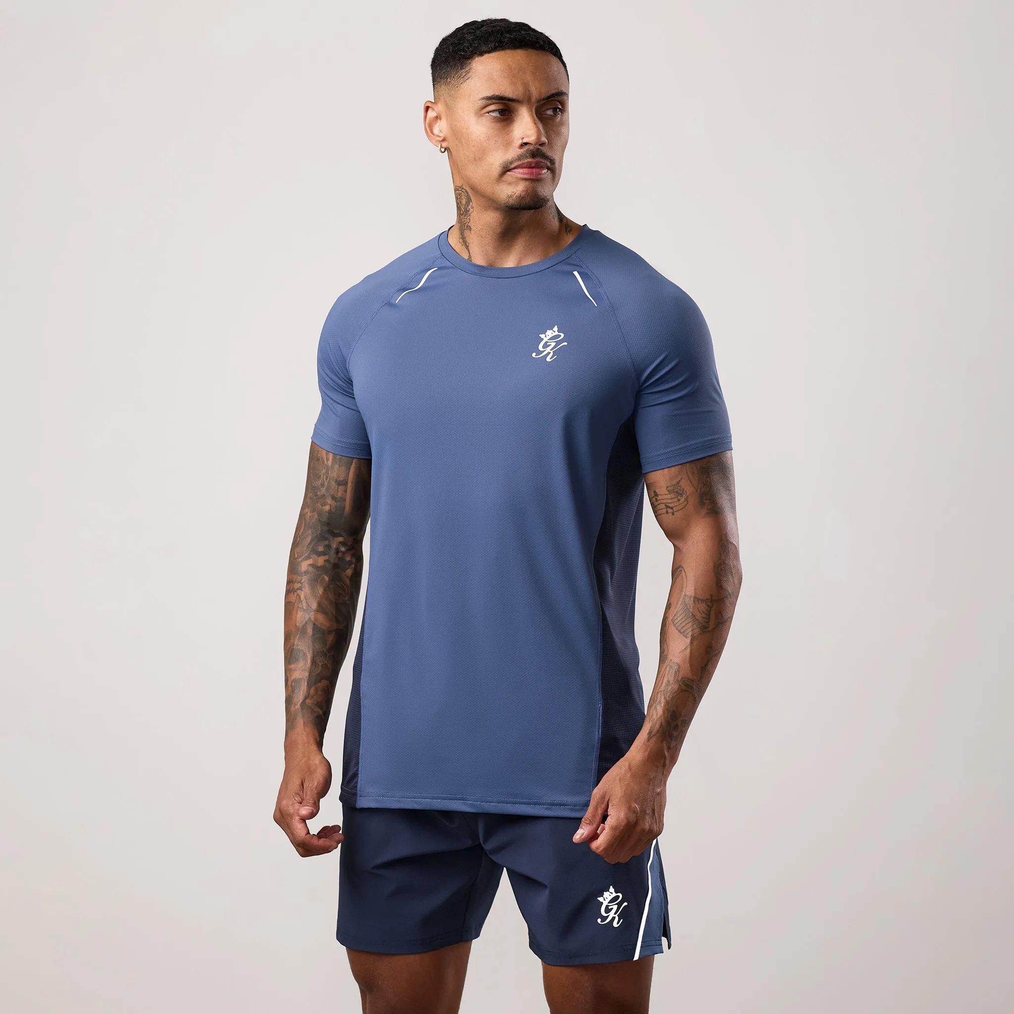 Gym King Flex 2.0 Tee - Dark Denim/Faded Indigo sold by The Gym King product image thumbnail 2