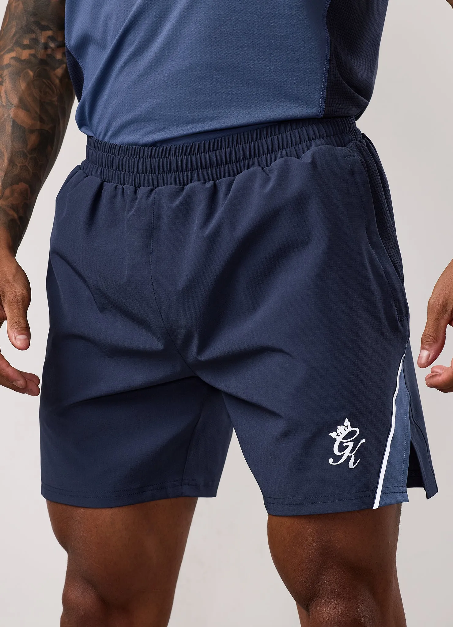 Gym King Flex 2.0 Short - Dark Denim/Faded Indigo sold by The Gym King product image thumbnail 4