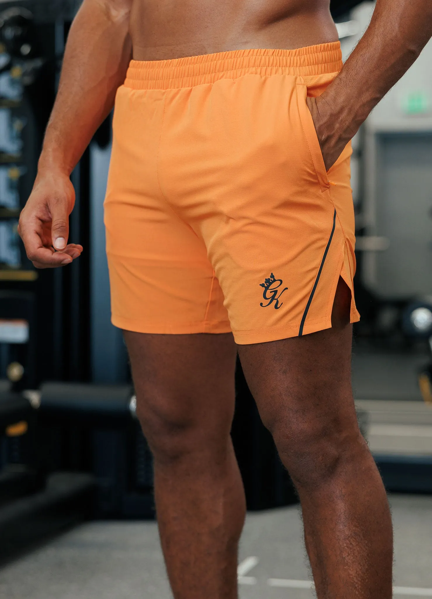 Gym King Flex 2.0 Short - Amber/Black sold by The Gym King